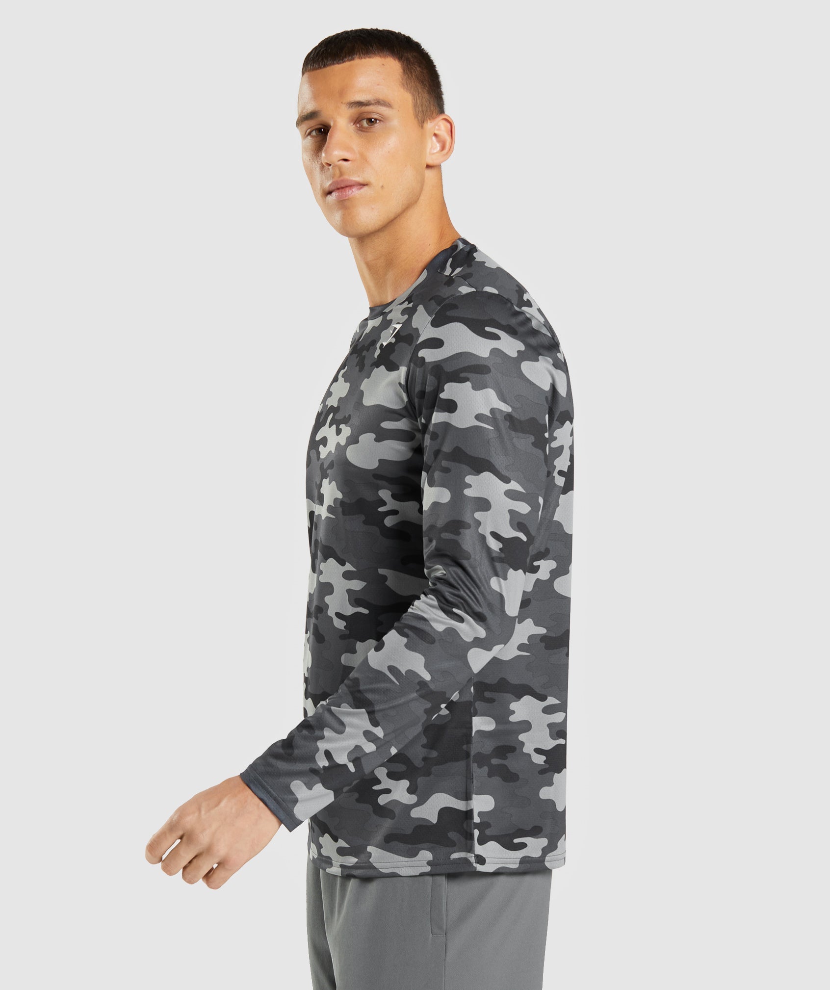 Grey Men's Gymshark Arrival Long Sleeve T Shirts | BEDCUA-294