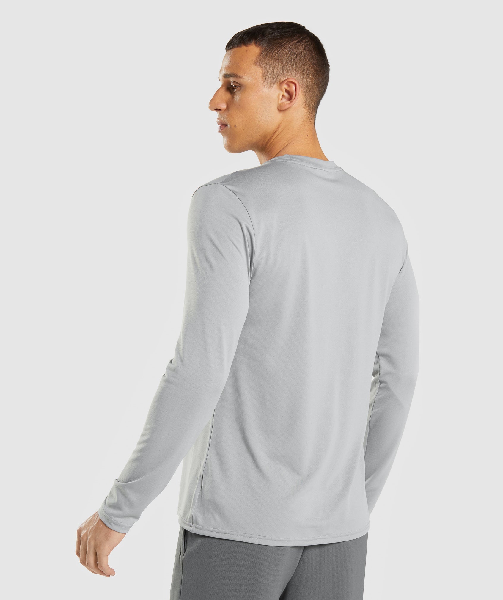 Grey Men's Gymshark Arrival Long Sleeve T Shirts | LXAPKY-325