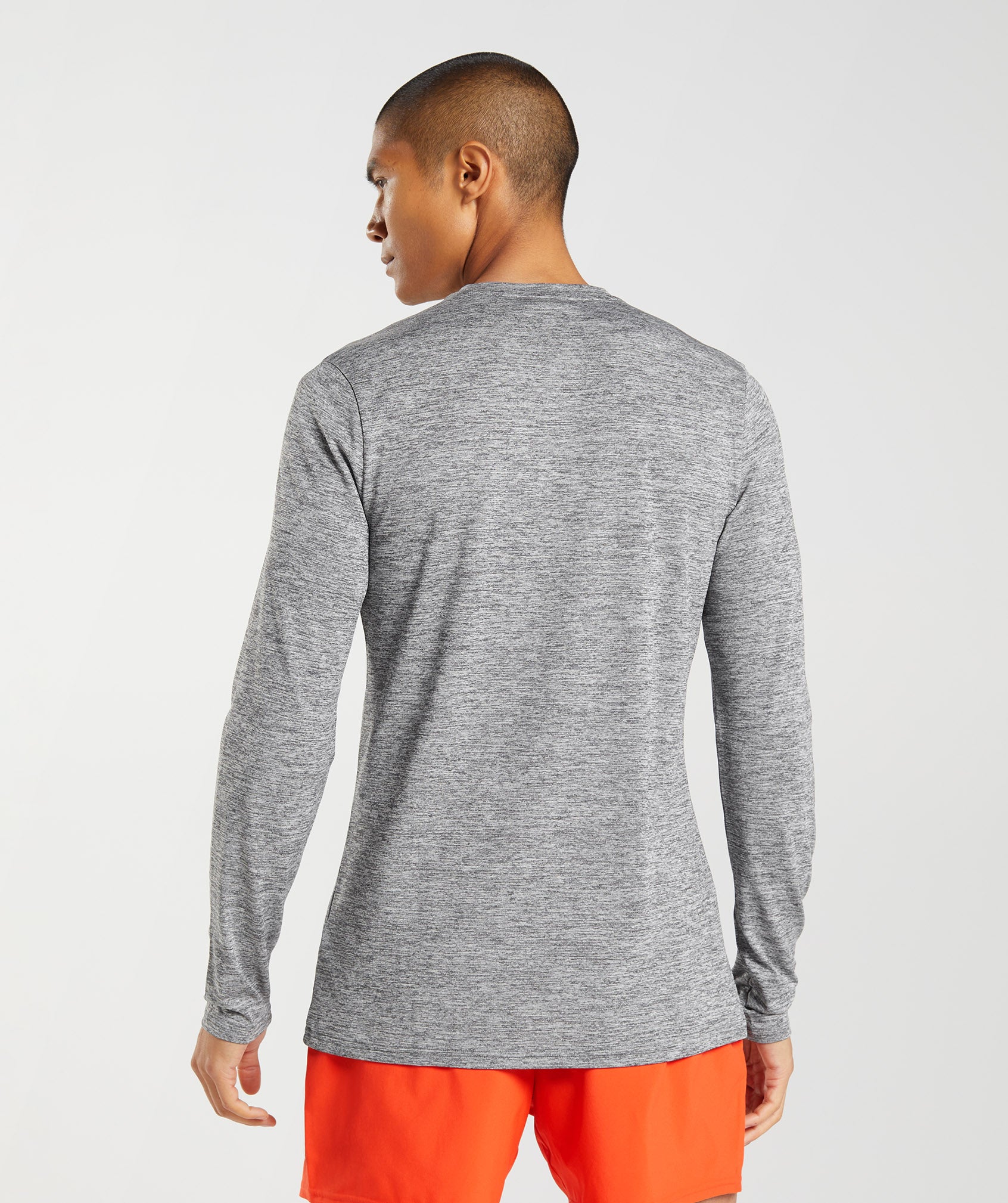 Grey Men's Gymshark Arrival Long Sleeve T Shirts | QAVJRG-860