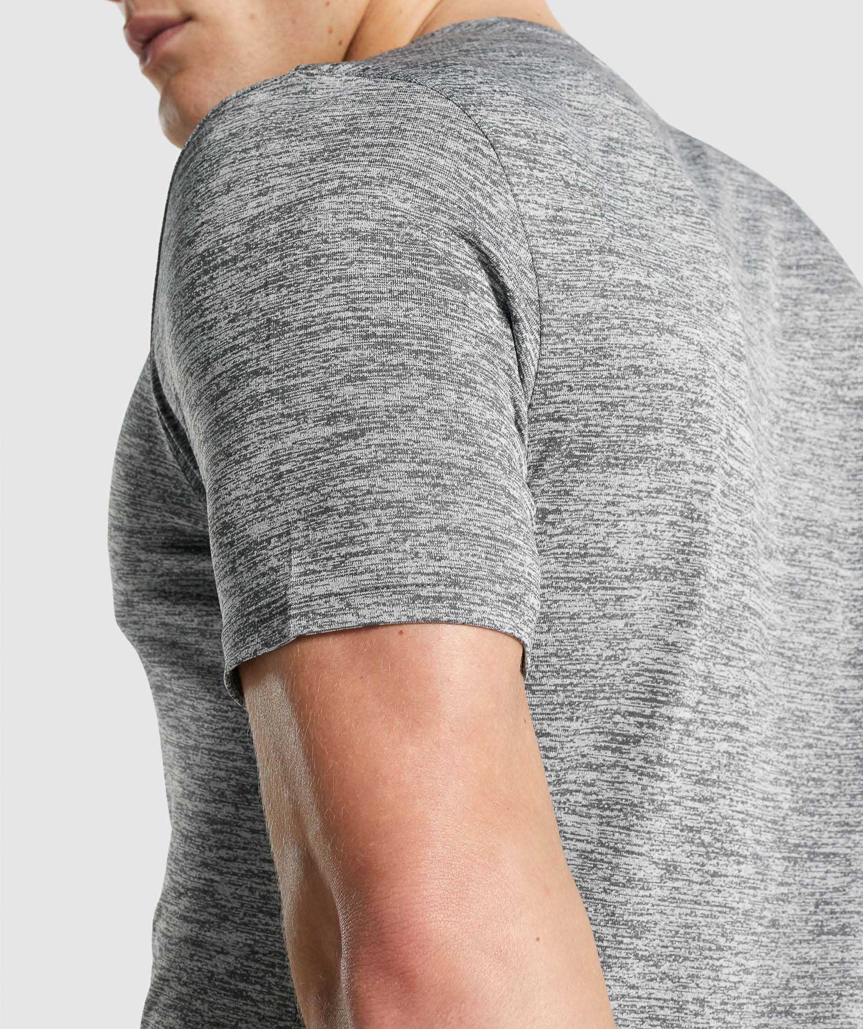 Grey Men's Gymshark Arrival Marl T Shirts | GKSOHV-790