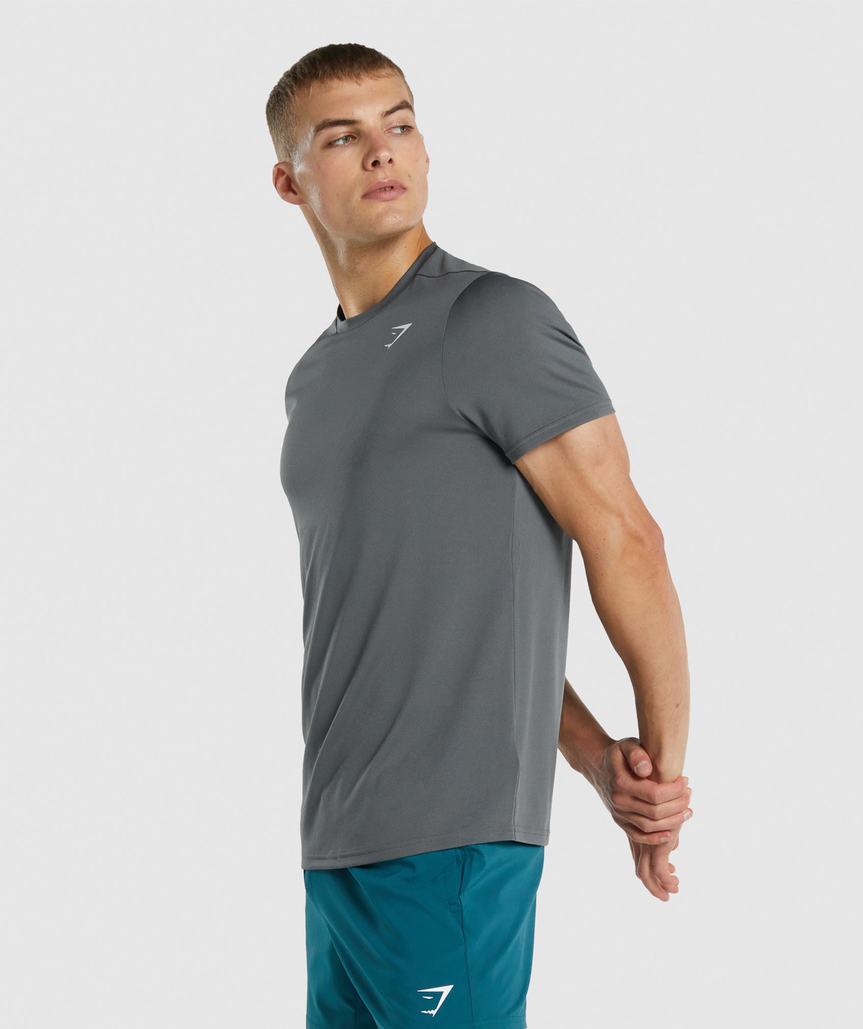 Grey Men's Gymshark Arrival Regular Fit T Shirts | VHGFAN-204