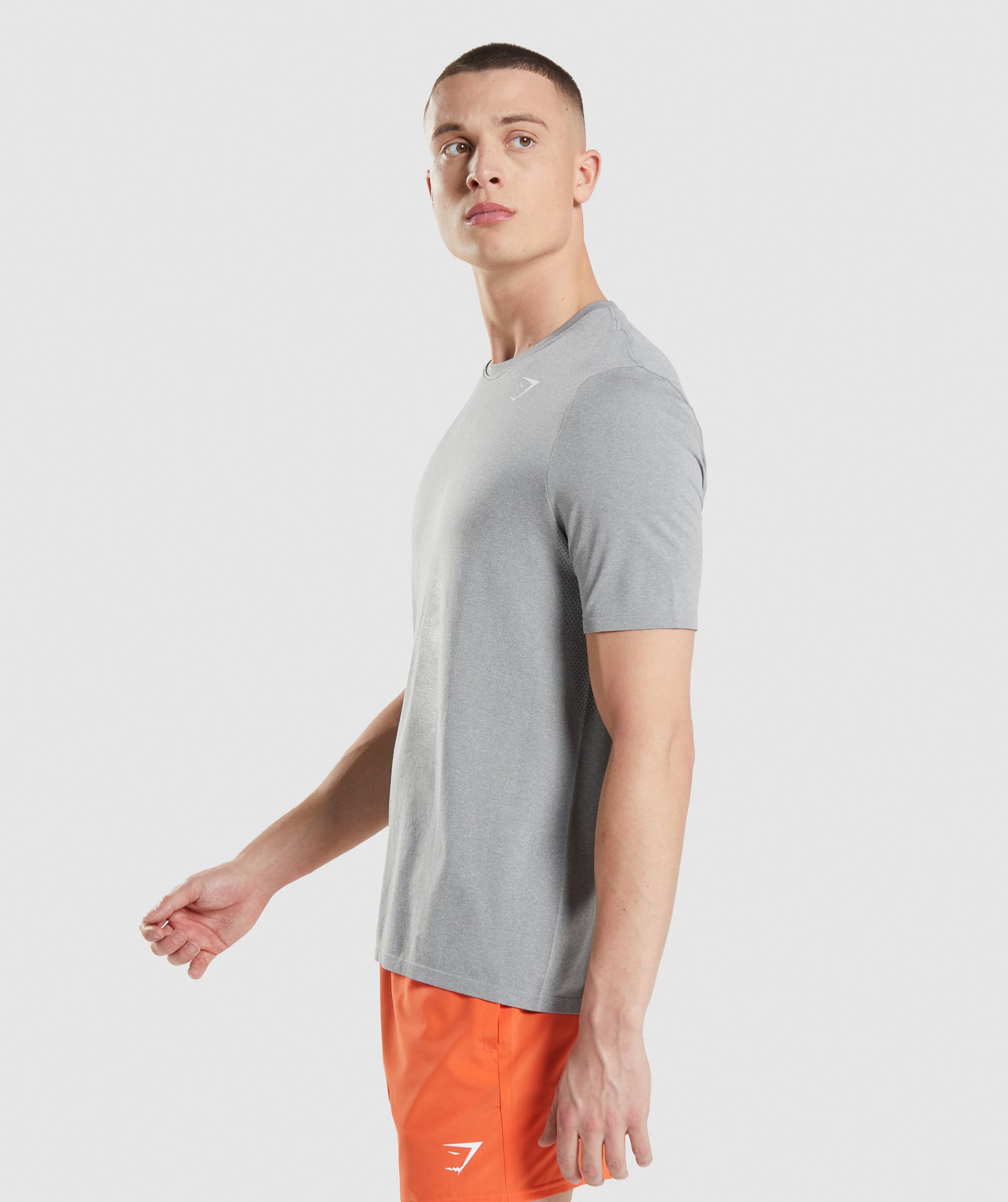 Grey Men's Gymshark Arrival Seamless T Shirts | HUTRAI-472