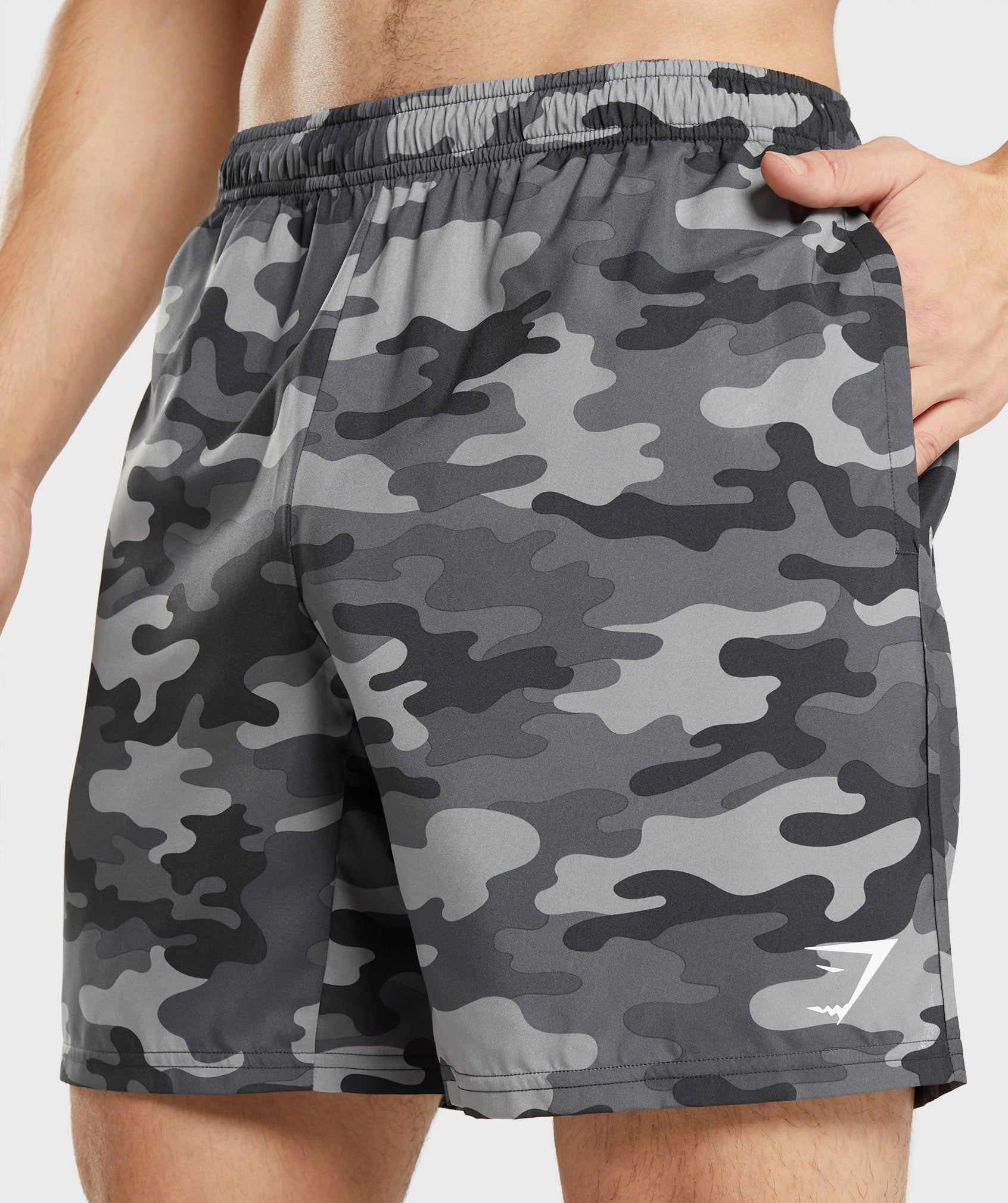 Grey Men's Gymshark Arrival Shorts | YIBOCH-057