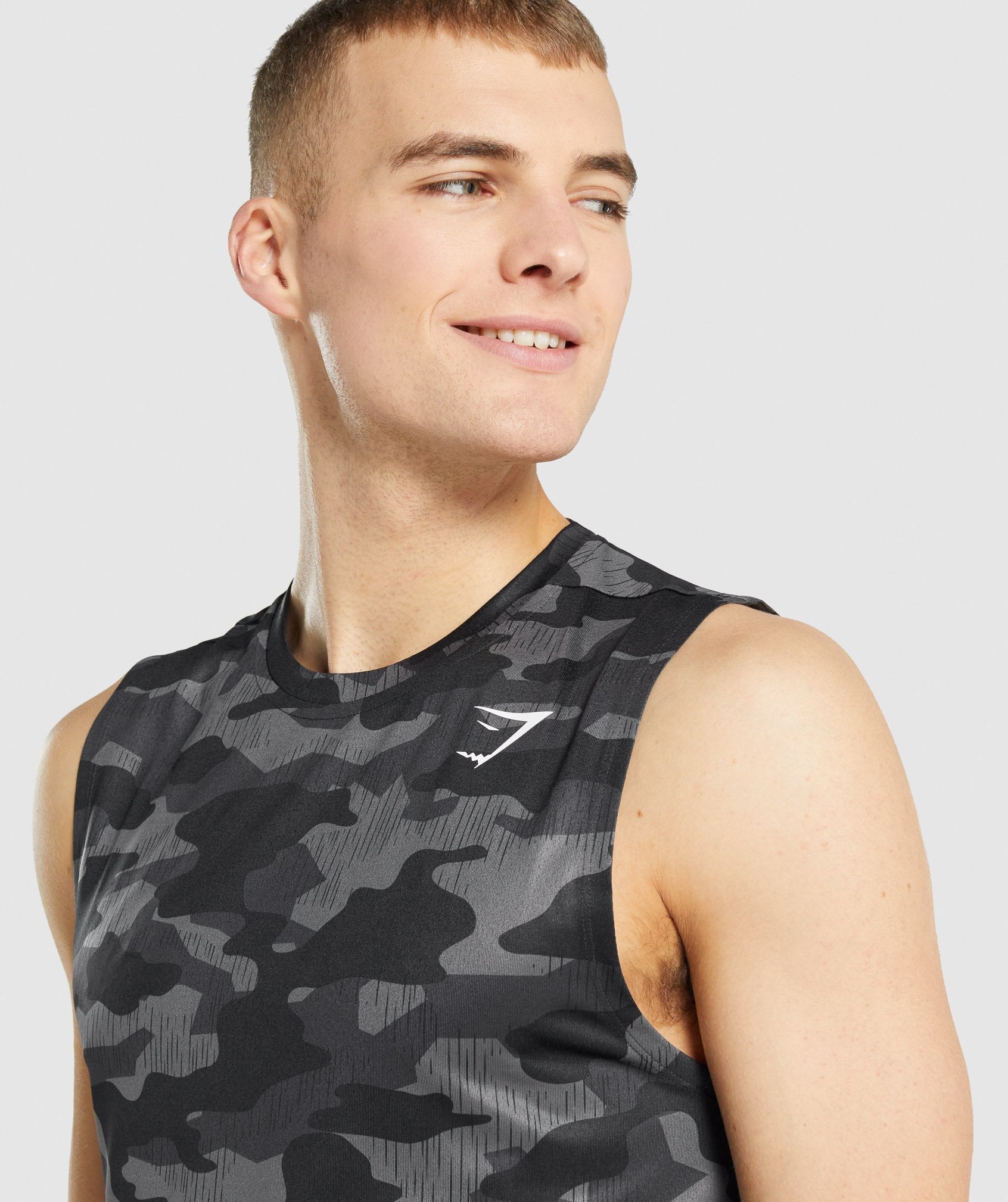 Grey Men's Gymshark Arrival Sleeveless Tanks | NZUOGS-782