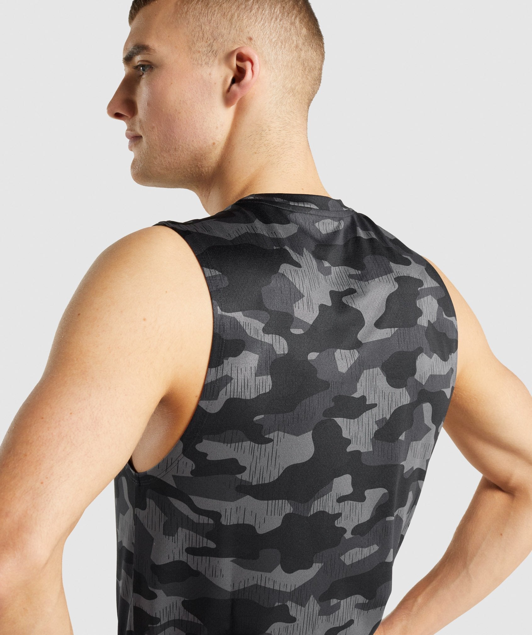 Grey Men's Gymshark Arrival Sleeveless Tanks | NZUOGS-782