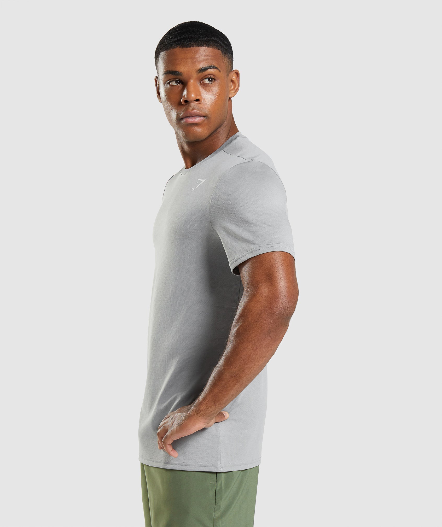 Grey Men's Gymshark Arrival T Shirts | CEFZUS-742