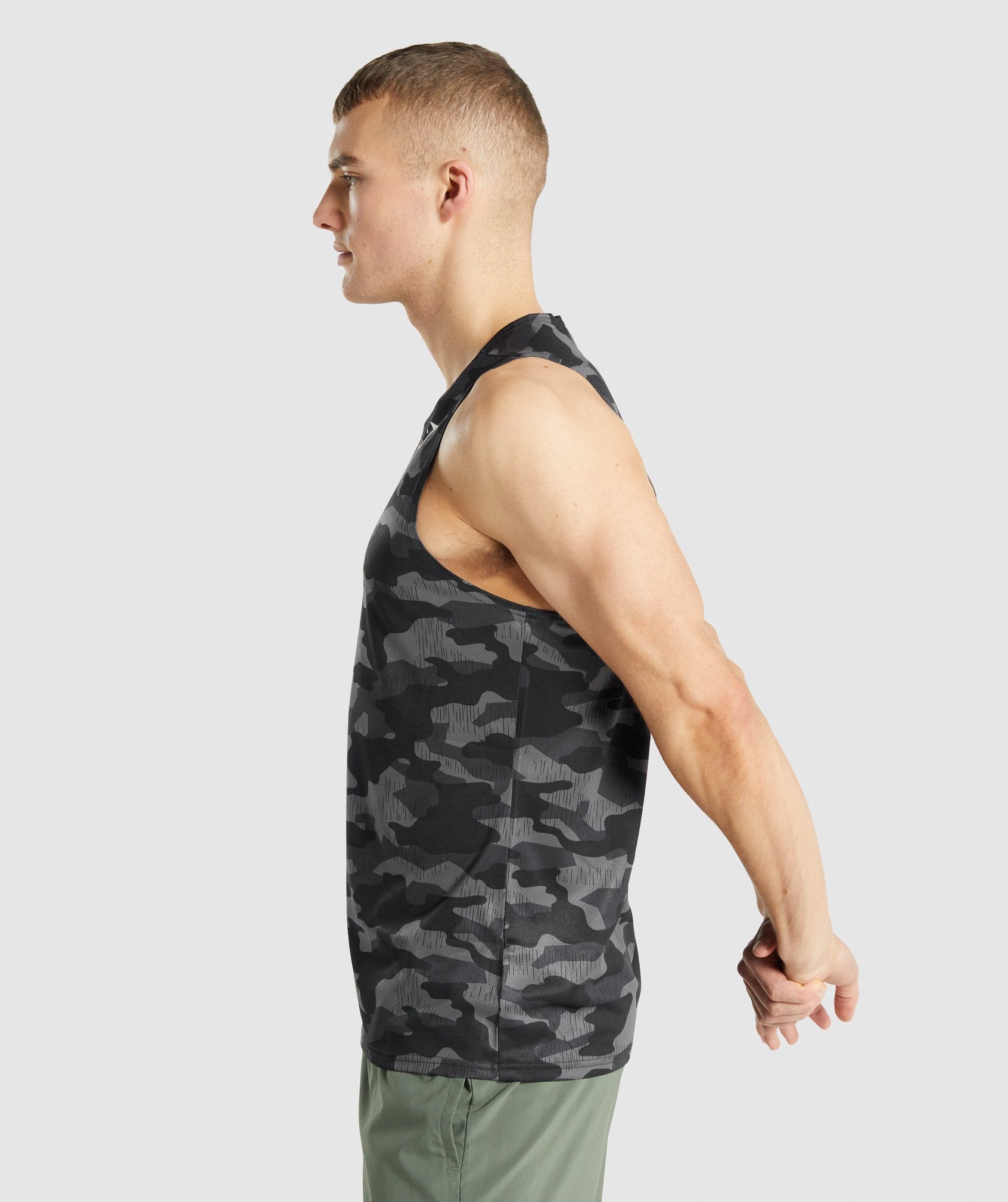 Grey Men's Gymshark Arrival Tanks | FPSXCQ-786