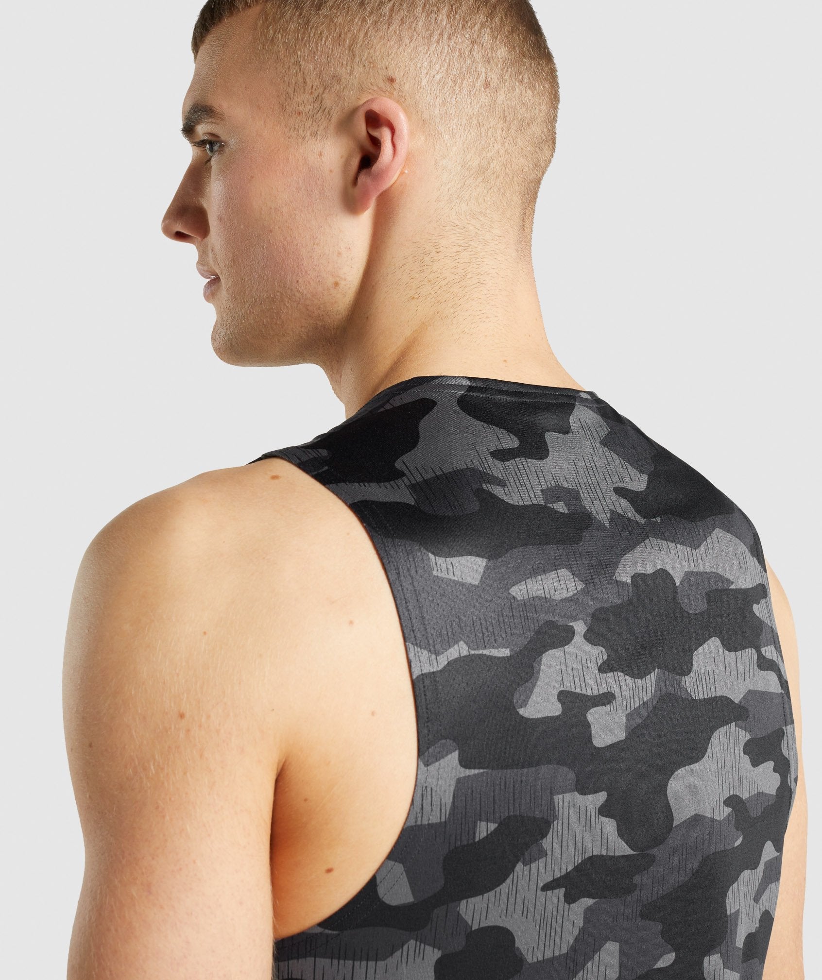 Grey Men's Gymshark Arrival Tanks | FPSXCQ-786