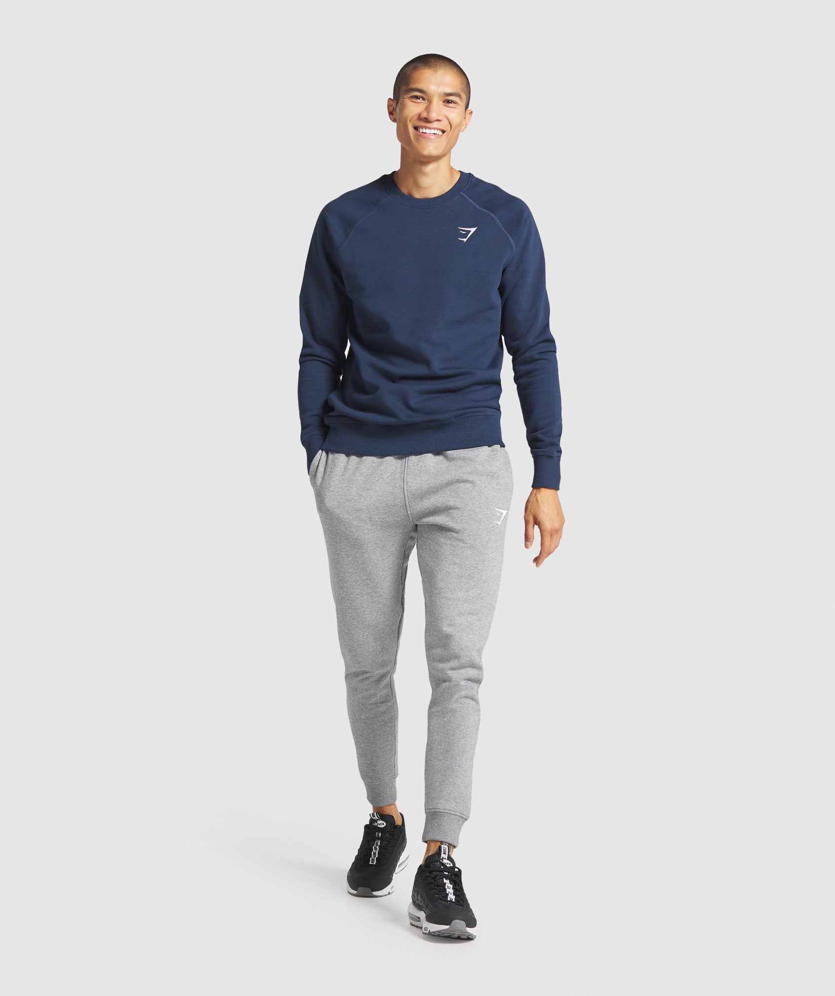 Grey Men's Gymshark Crest Jogger | HPDFBS-946