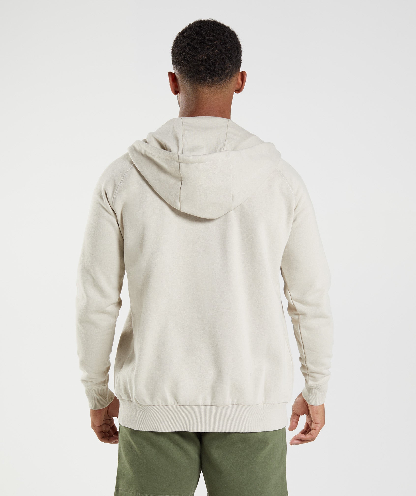 Grey Men's Gymshark Crest Zip Up Hoodie | MCIENZ-953