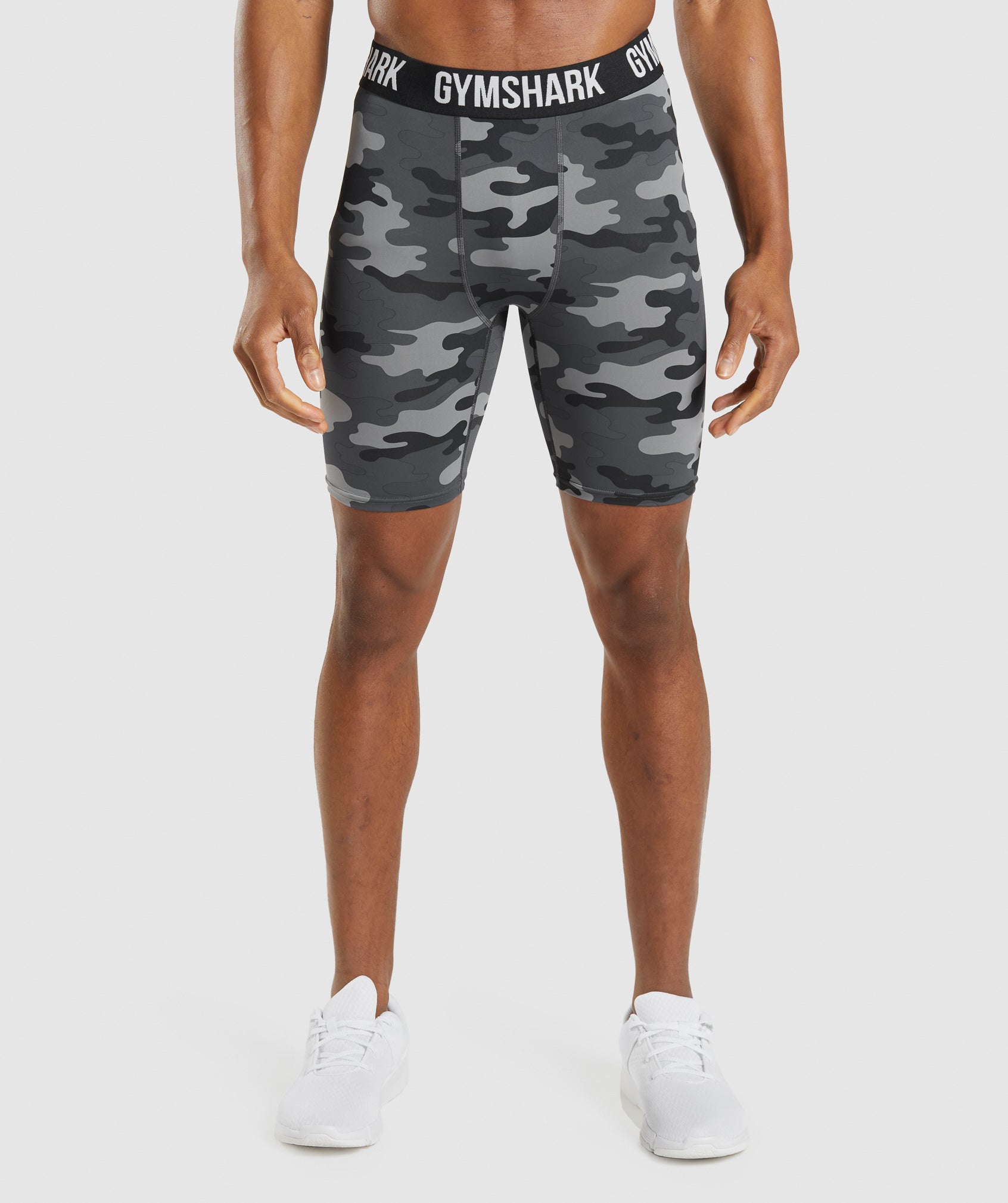 Grey Men\'s Gymshark Element Baselayer Shorts | KOYTIU-631