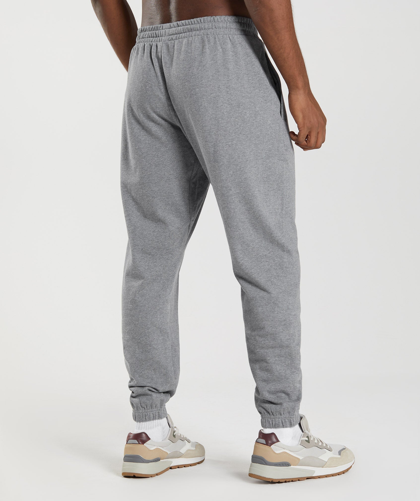 Grey Men's Gymshark Essential Oversized Jogger | AVXONU-025