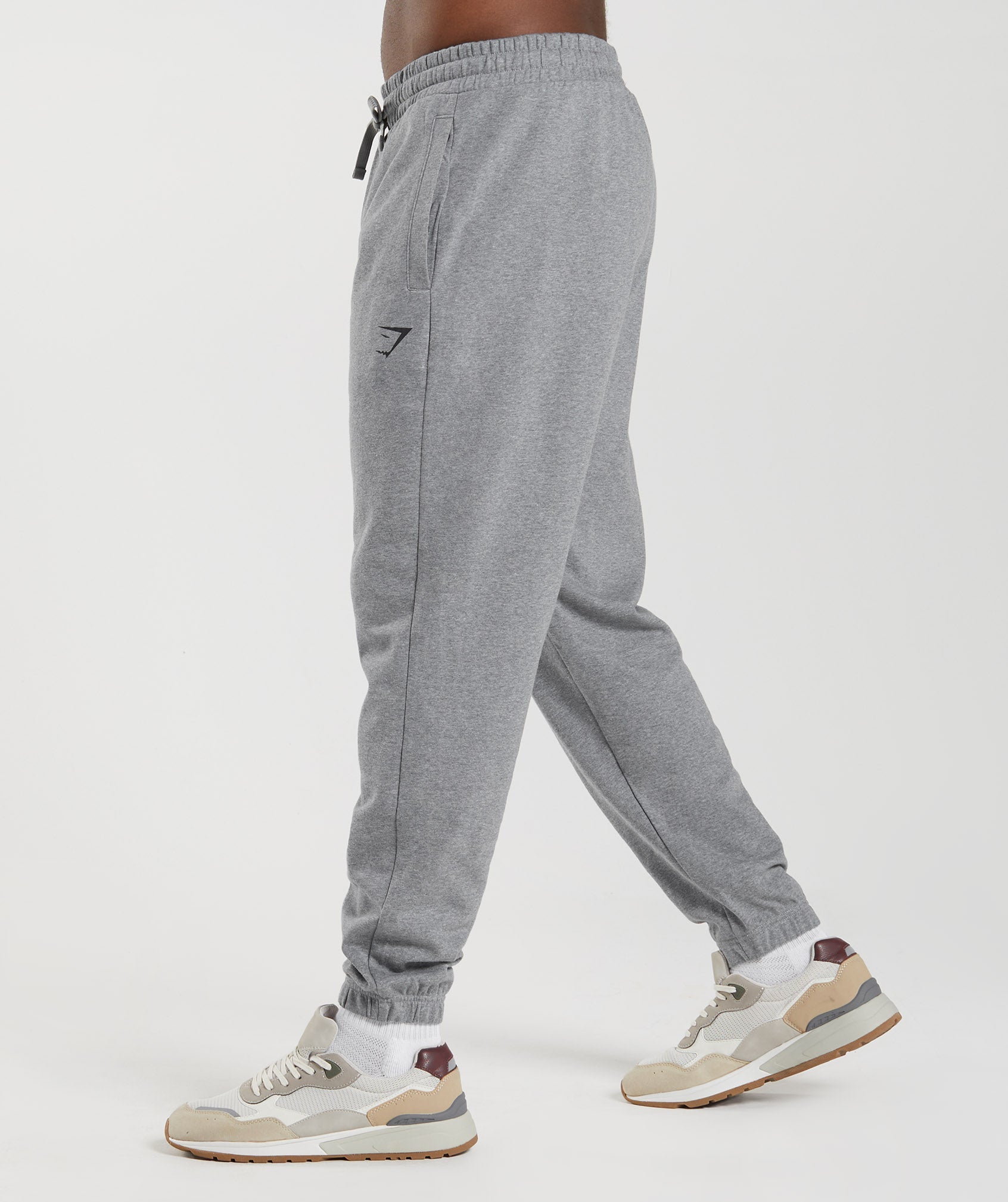 Grey Men's Gymshark Essential Oversized Jogger | AVXONU-025