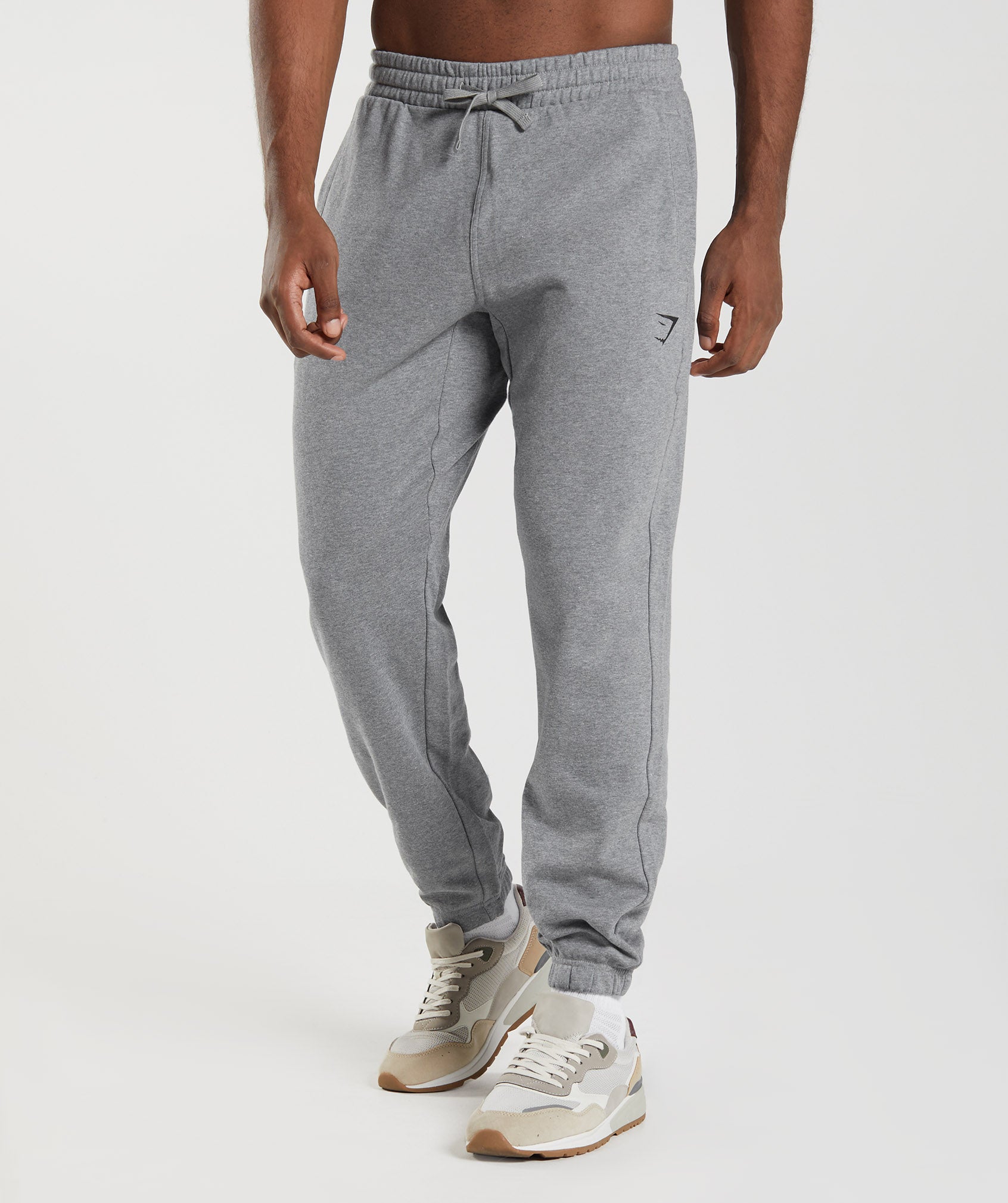 Grey Men\'s Gymshark Essential Oversized Jogger | AVXONU-025