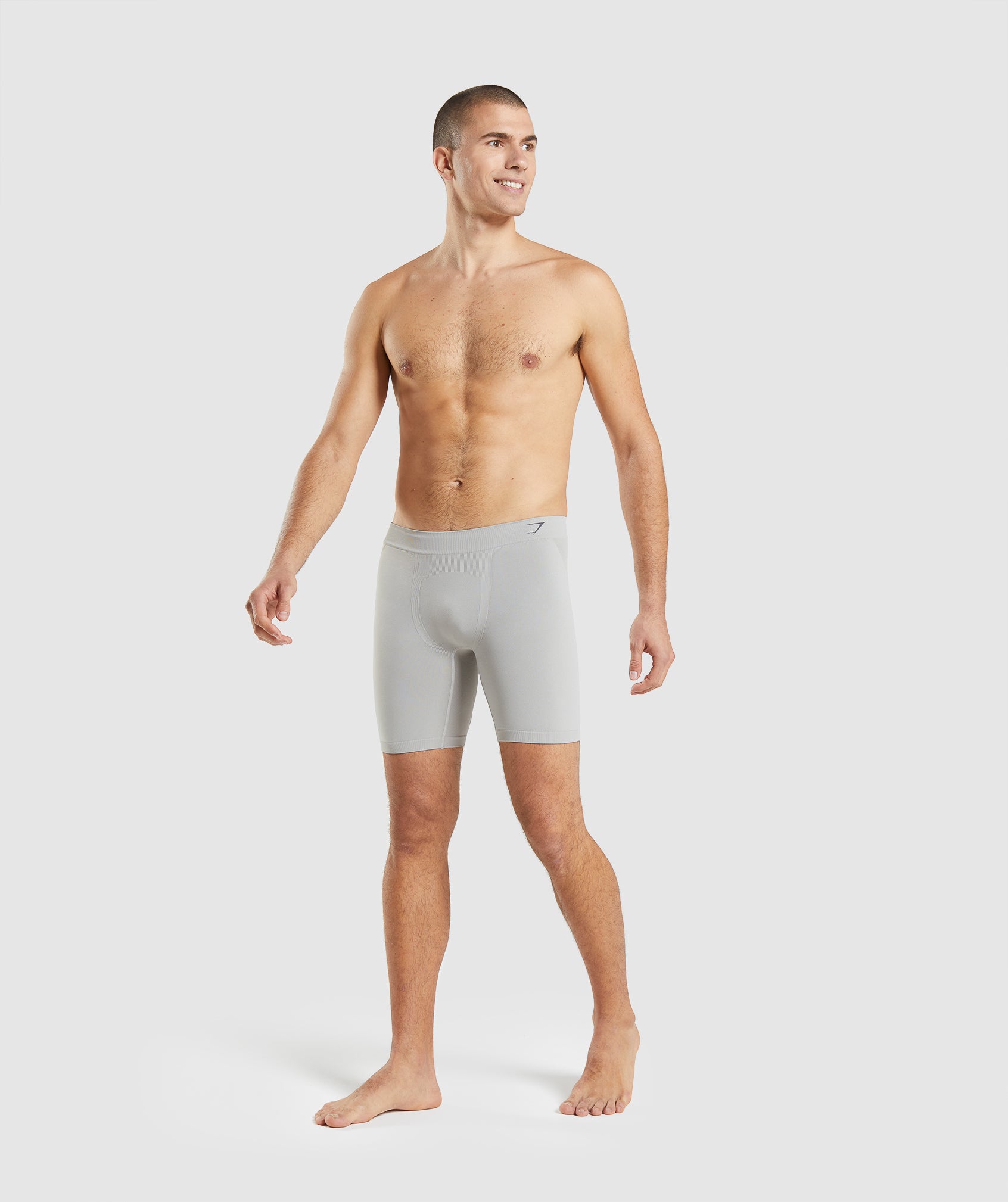 Grey Men's Gymshark Hybrid Boxer Underwear | CPHBWZ-918