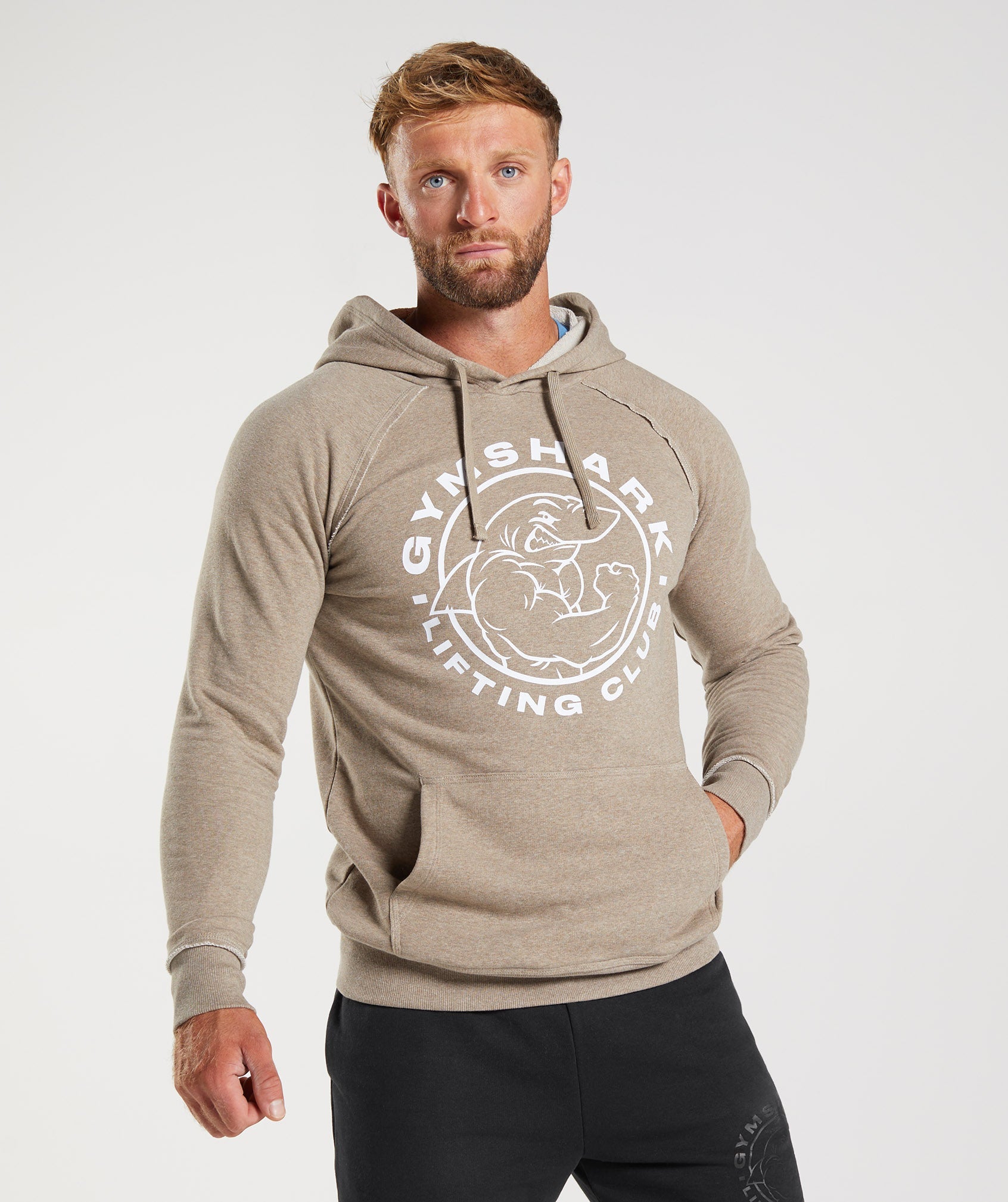 Grey Men\'s Gymshark Legacy Hoodie | YGNBAK-750