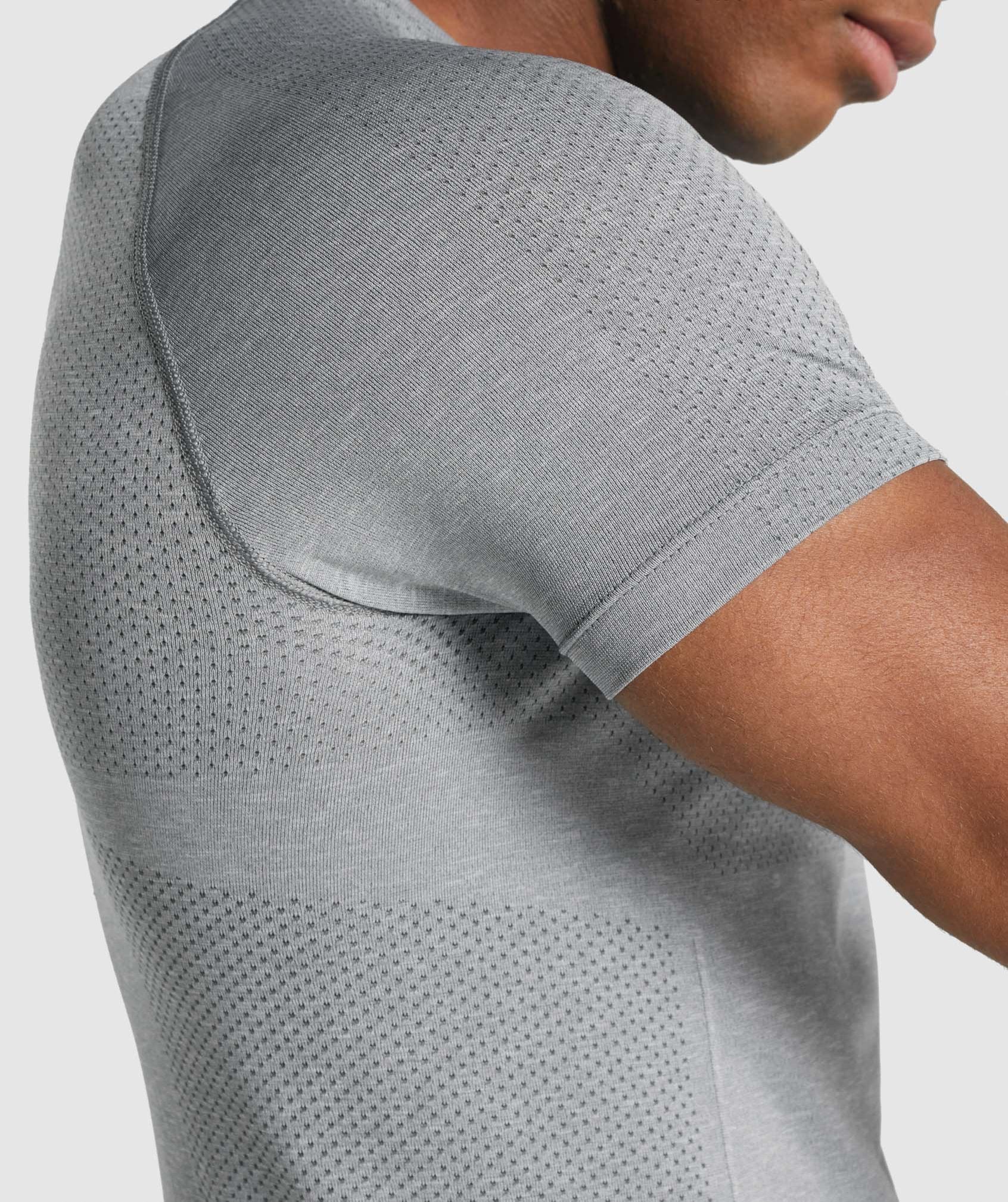 Grey Men's Gymshark Vital Light seamless T Shirts | IAYSRC-762