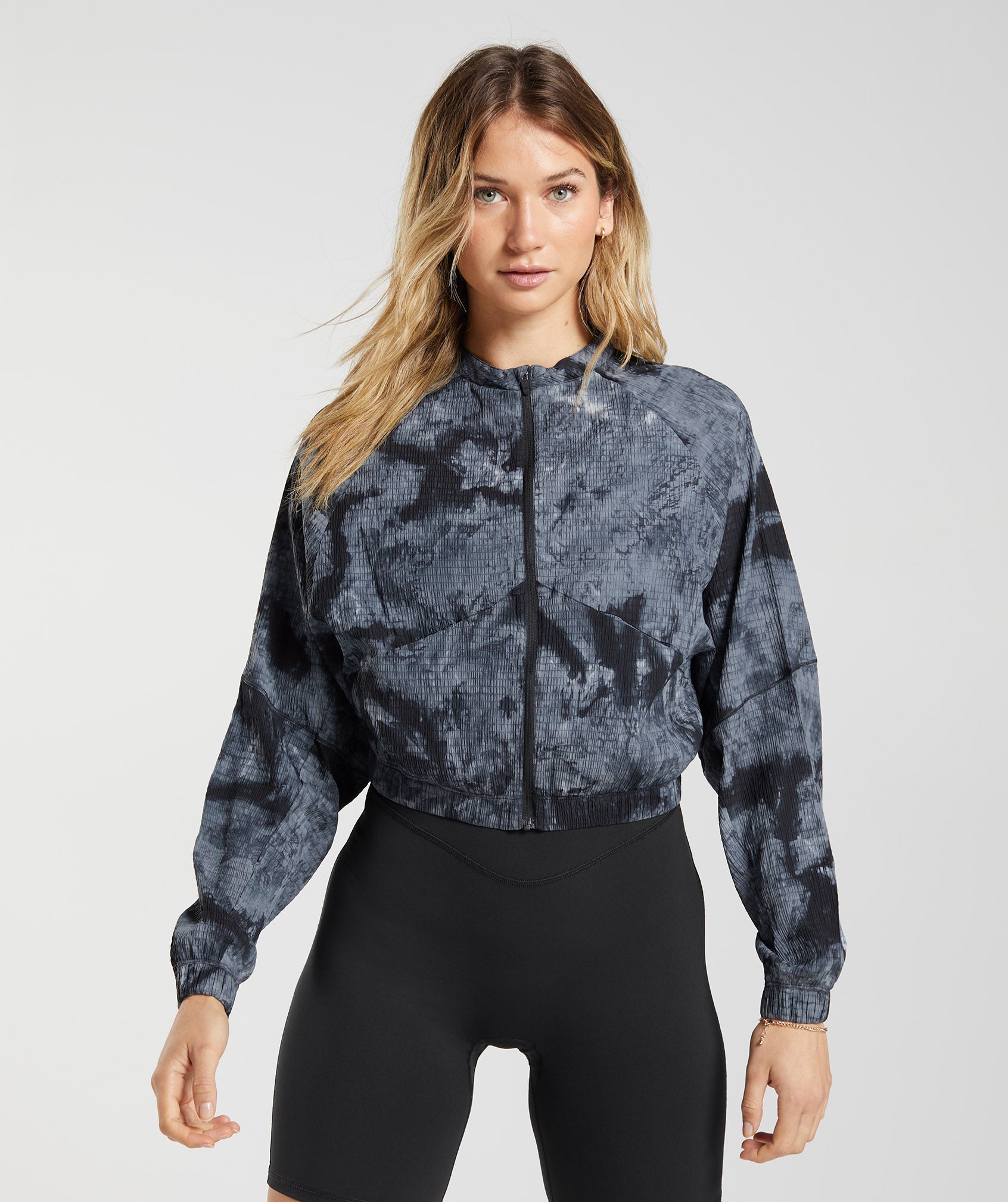 Grey Women\'s Gymshark Elevate Woven Jackets | QNGDEO-310