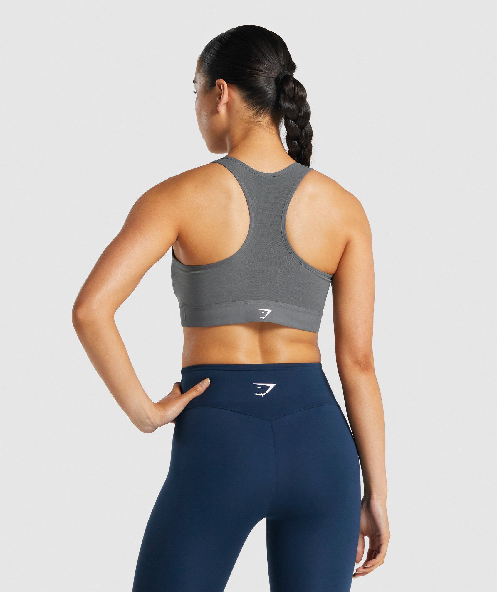 Grey Women's Gymshark Lightweight High Support Sports Bra | CSNHYM-342