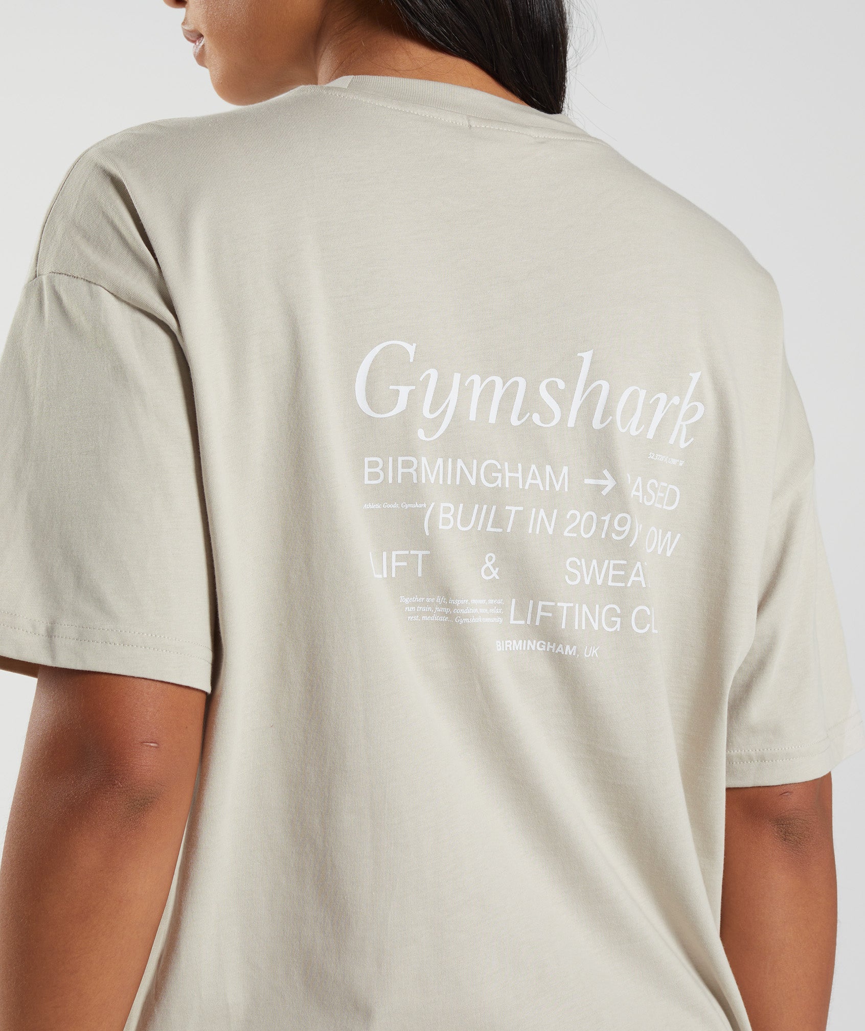 Grey Women's Gymshark Social Club Oversized T Shirts | ZVPAON-308