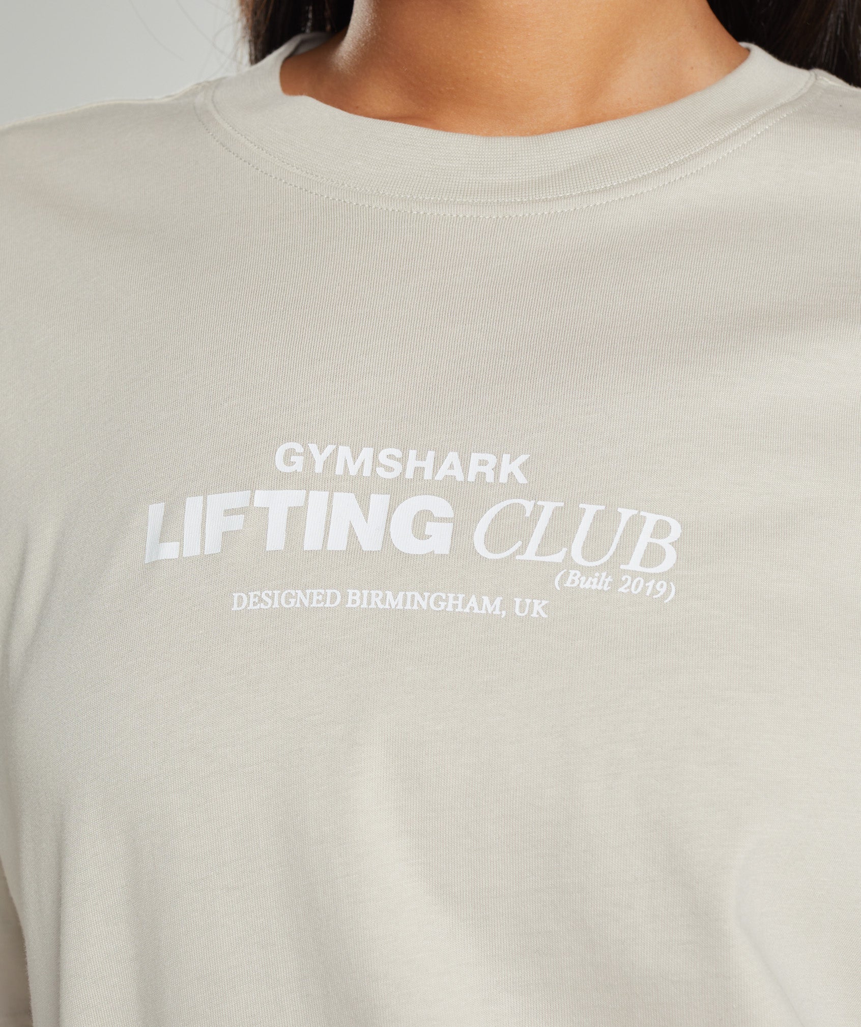 Grey Women's Gymshark Social Club Oversized T Shirts | ZVPAON-308