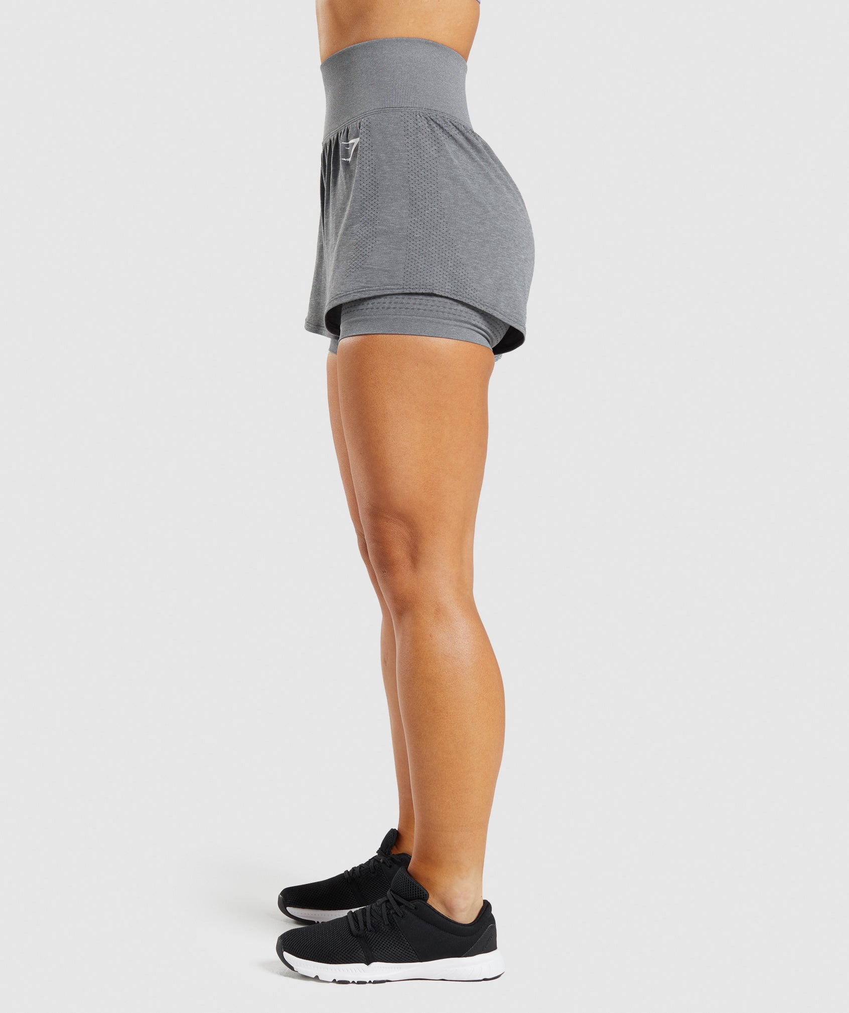 Grey Women's Gymshark Vital Seamless 2.0 2-in-1 Shorts | HTEYRF-874