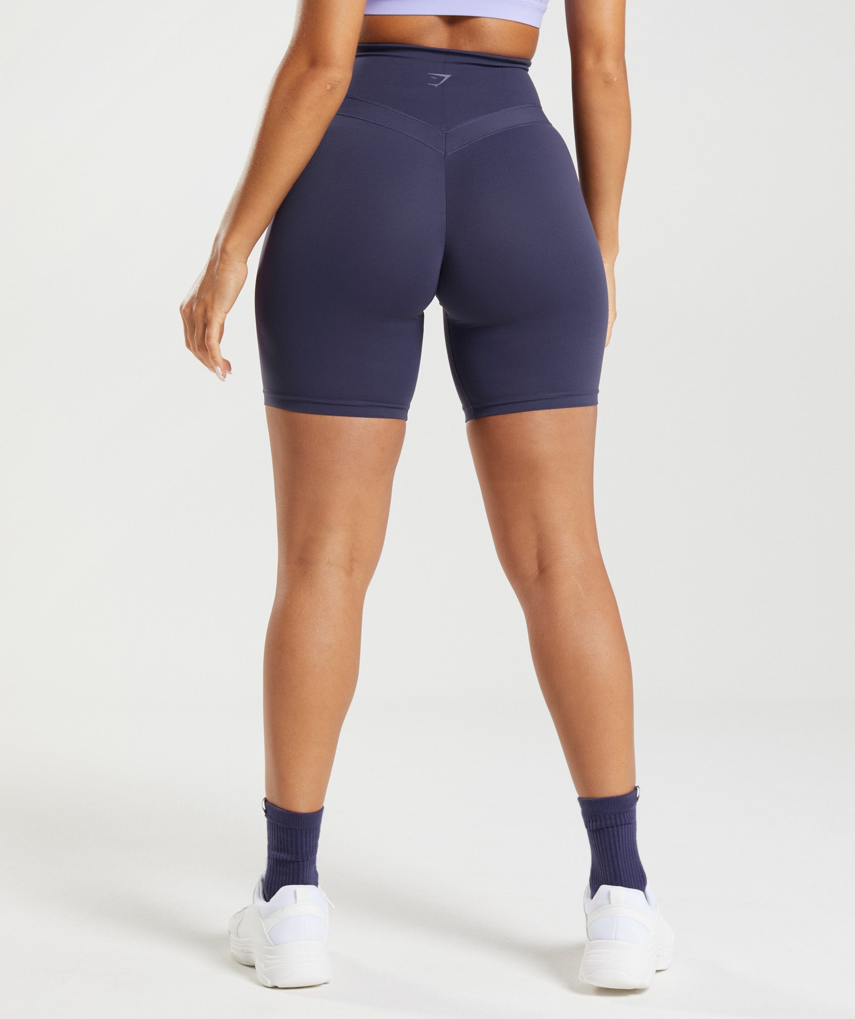 Indigo Navy Women's Gymshark Whitney Cycling Shorts | ZFKICV-914