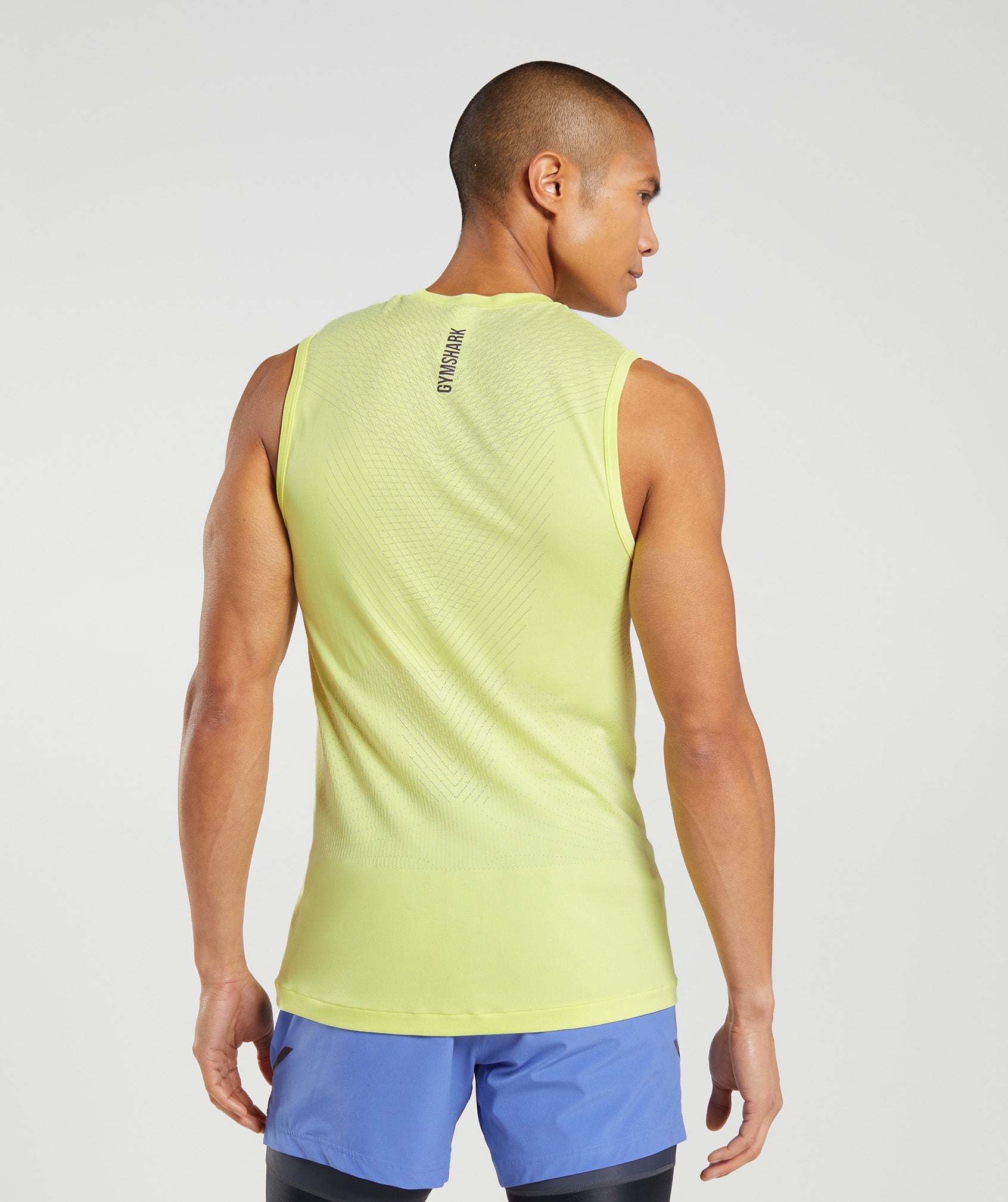 Lemon Men's Gymshark Apex Seamless Tanks | HVTWER-073