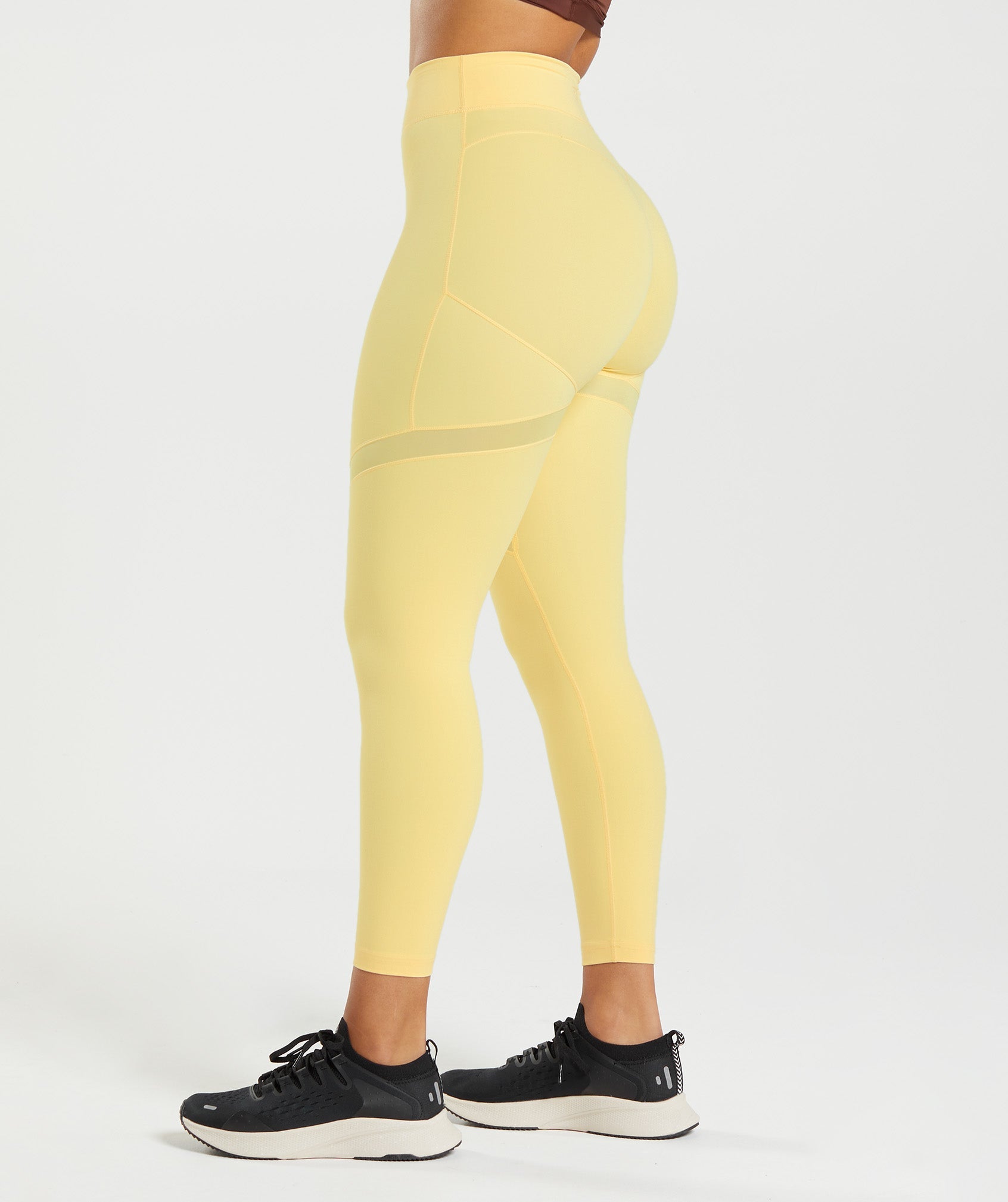 Lemon Women's Gymshark Whitney Mesh Leggings | GZXDMP-689