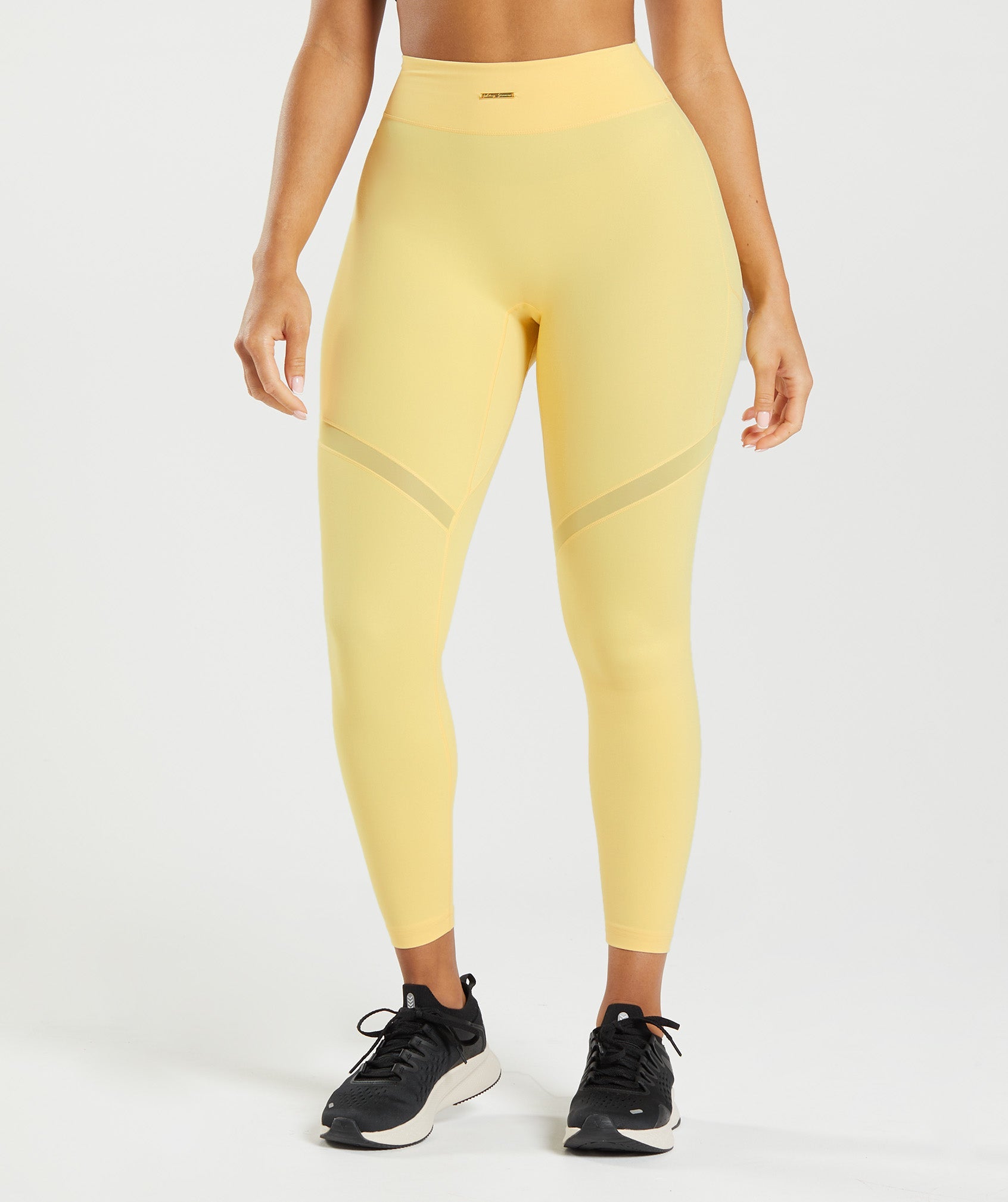 Lemon Women\'s Gymshark Whitney Mesh Leggings | GZXDMP-689