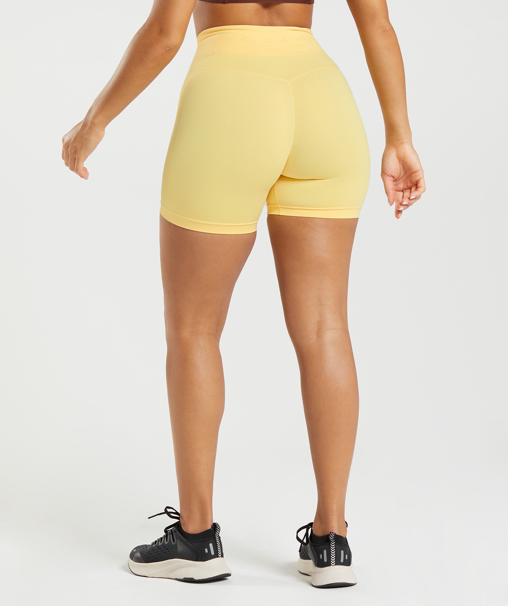 Lemon Women's Gymshark Whitney Mesh Shorts | FOBEQT-578