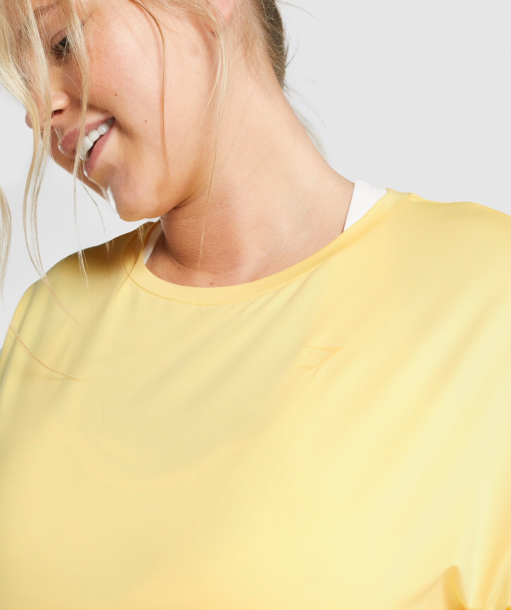 Lemon Women's Gymshark Whitney Oversized T Shirts | FXEGQS-602