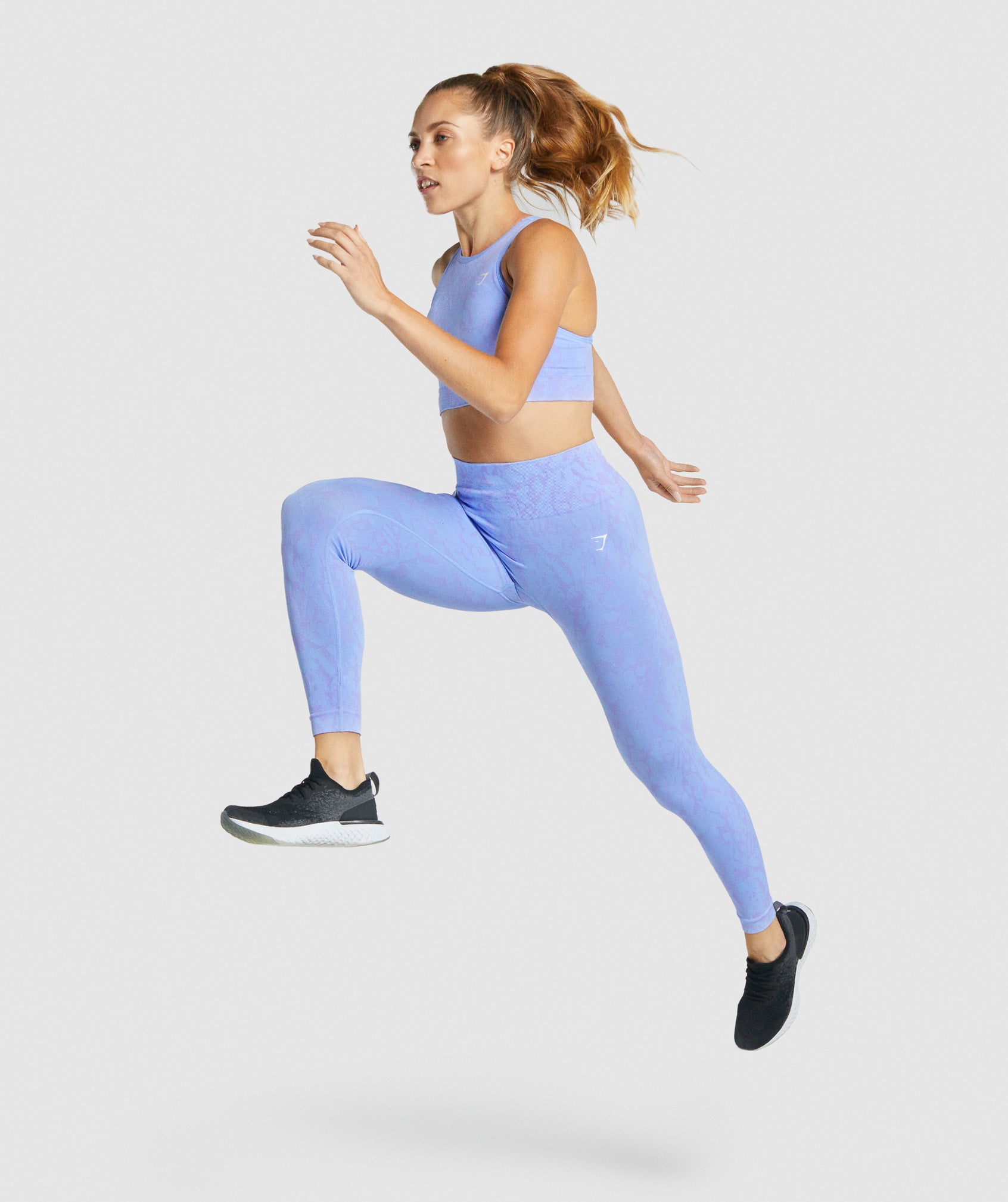 Light Blue Women's Gymshark Adapt Animal Seamless Leggings | XBLOHE-370