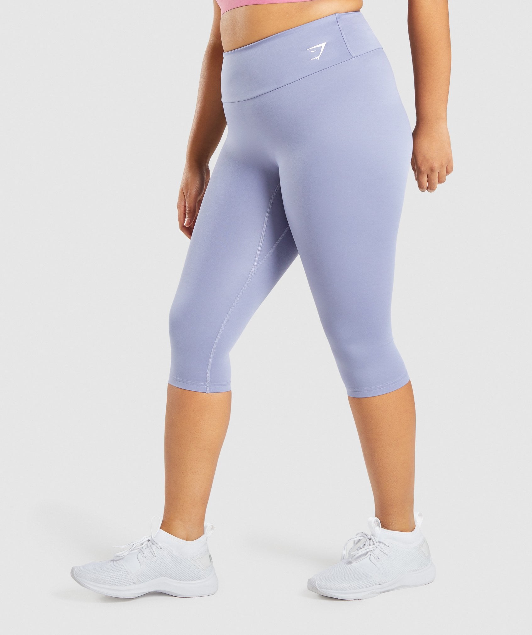 Light Blue Women's Gymshark Training Cropped Leggings | MTBKDQ-460