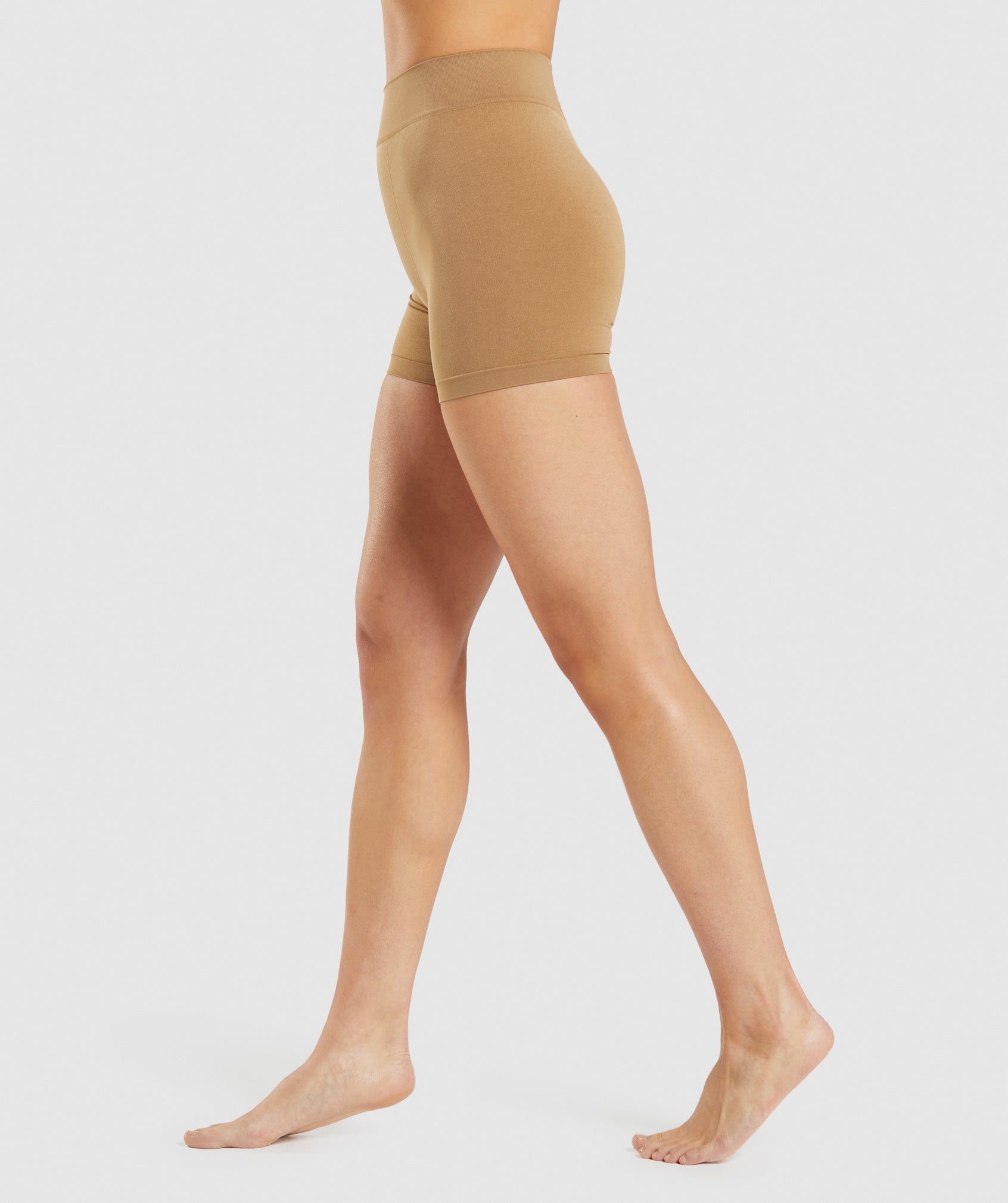 Light Brown Women's Gymshark Seamless Boxers Underwear | ODJBNC-649