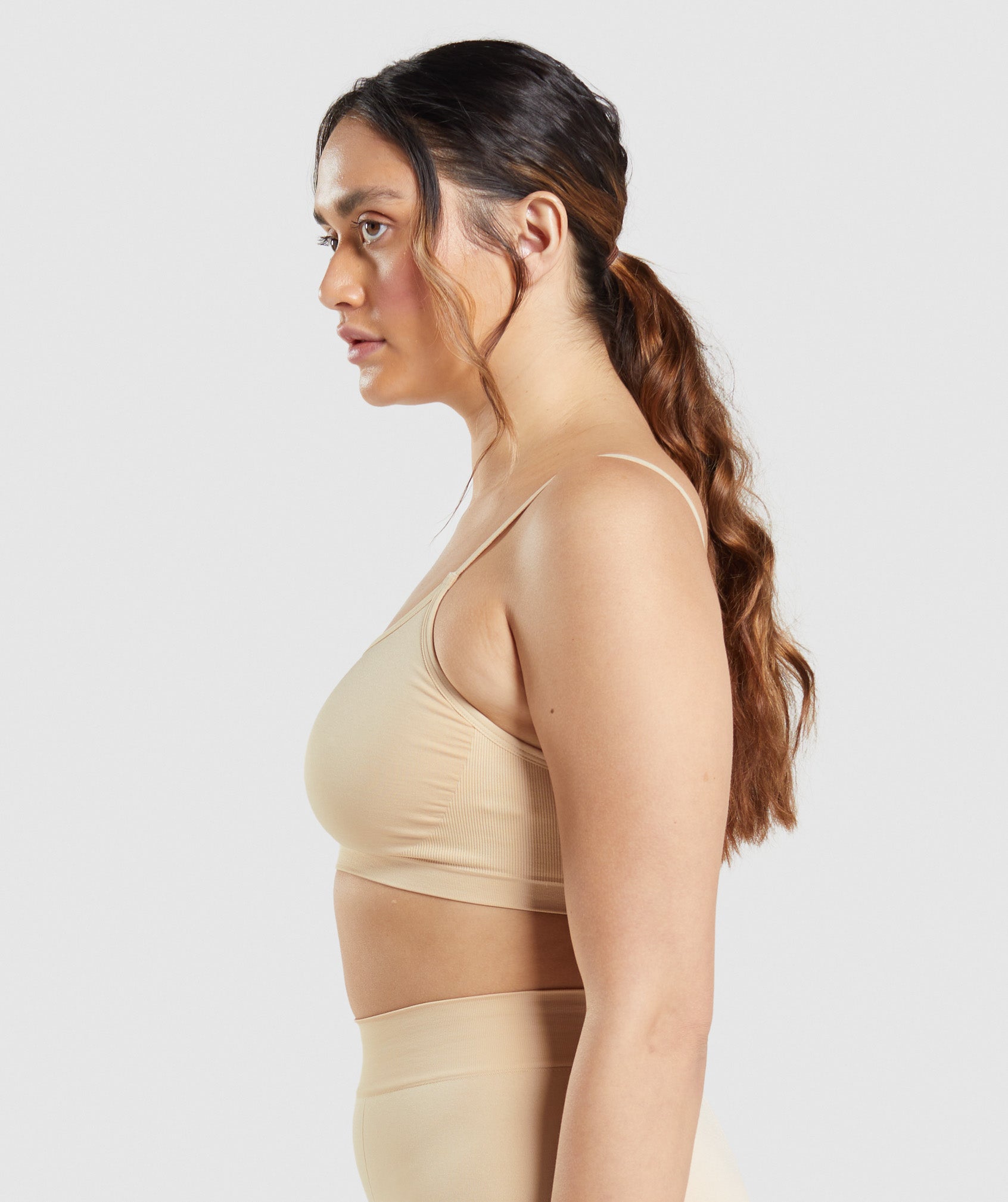 Light Brown Women's Gymshark Seamless Scoop Neck Underwear | BWUFOL-801