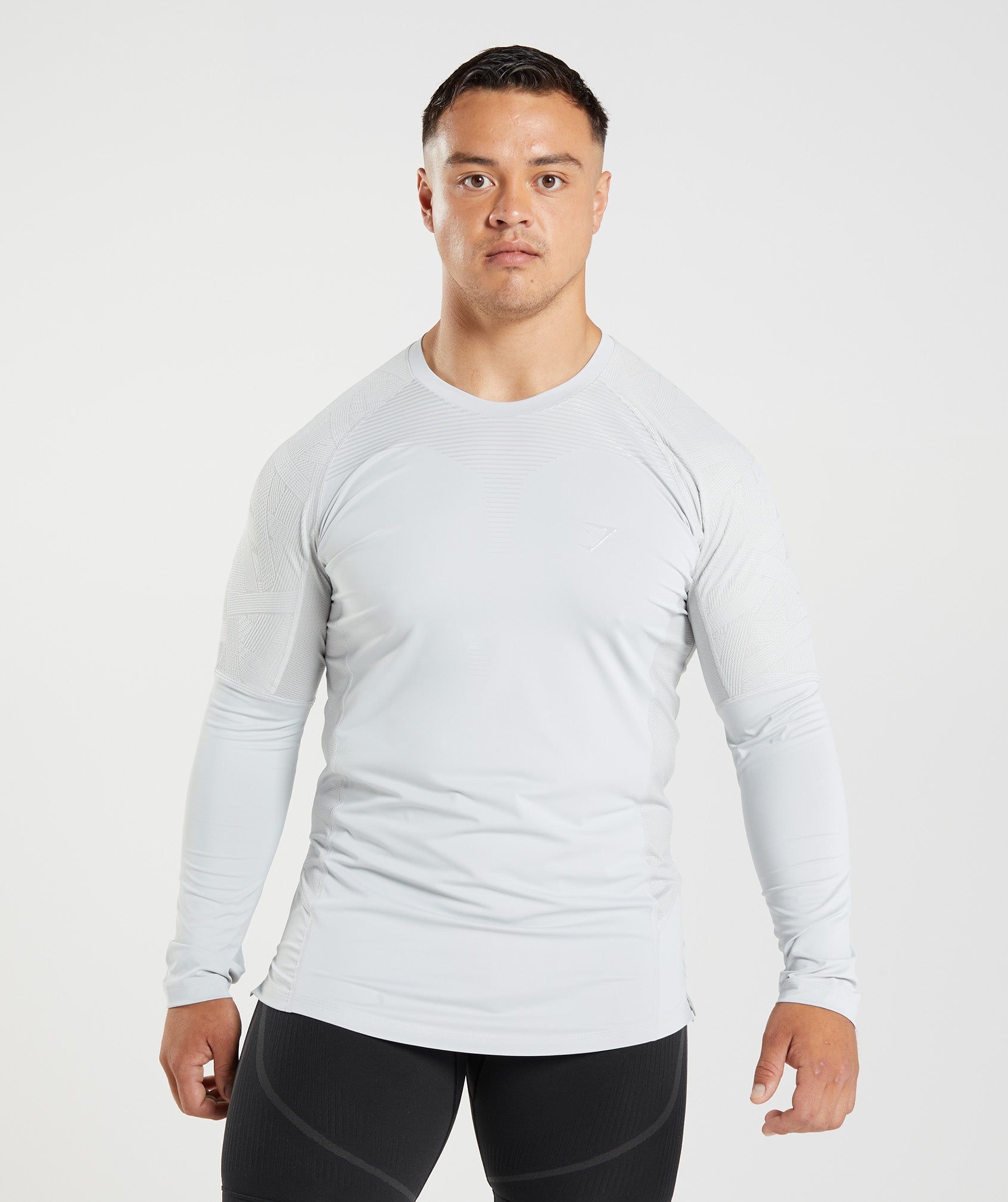 Light Grey Men\'s Gymshark 315 Long Sleeve T Shirts | QWLKCM-607