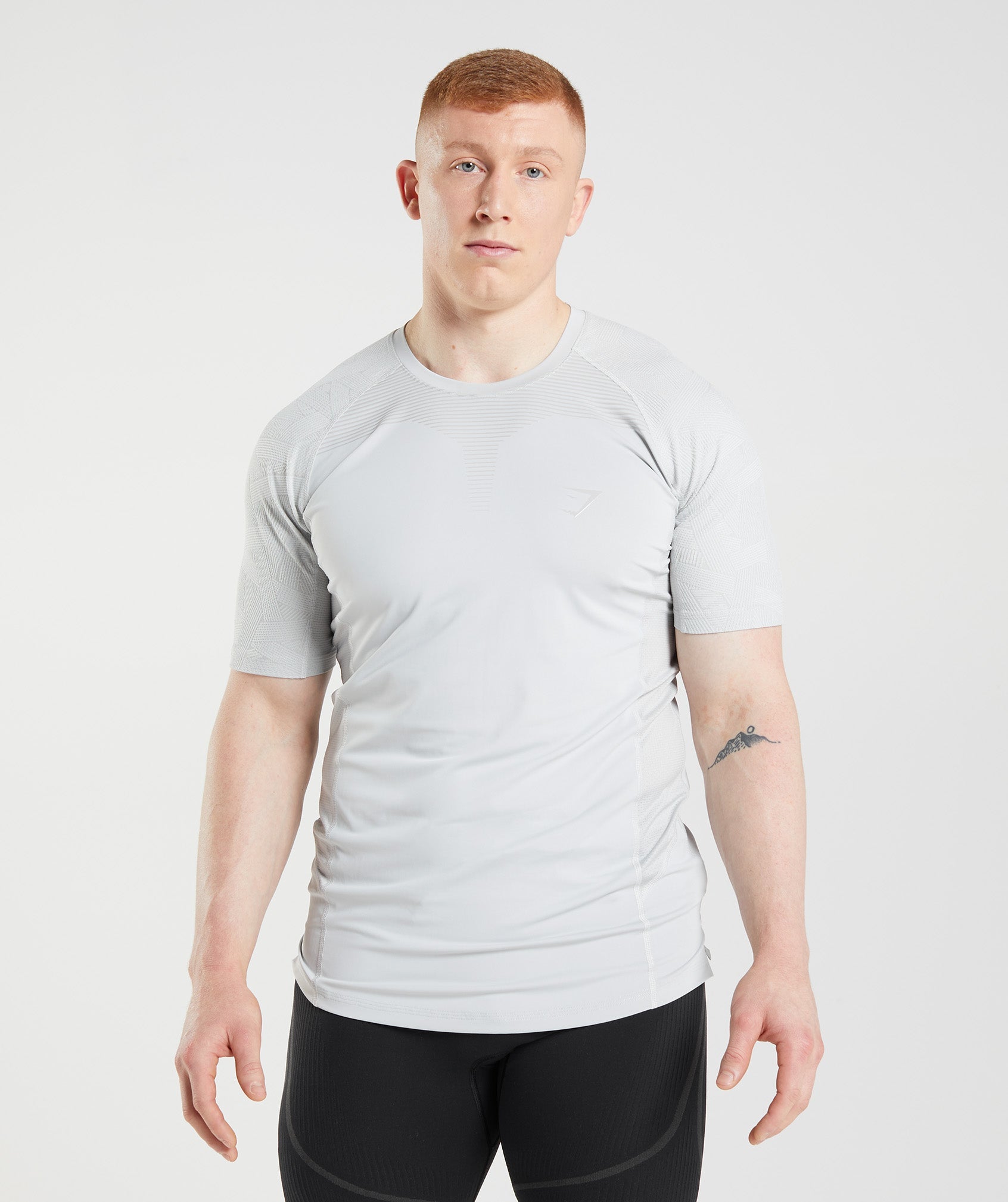 Light Grey Men\'s Gymshark 315 T Shirts | VLGDWZ-563