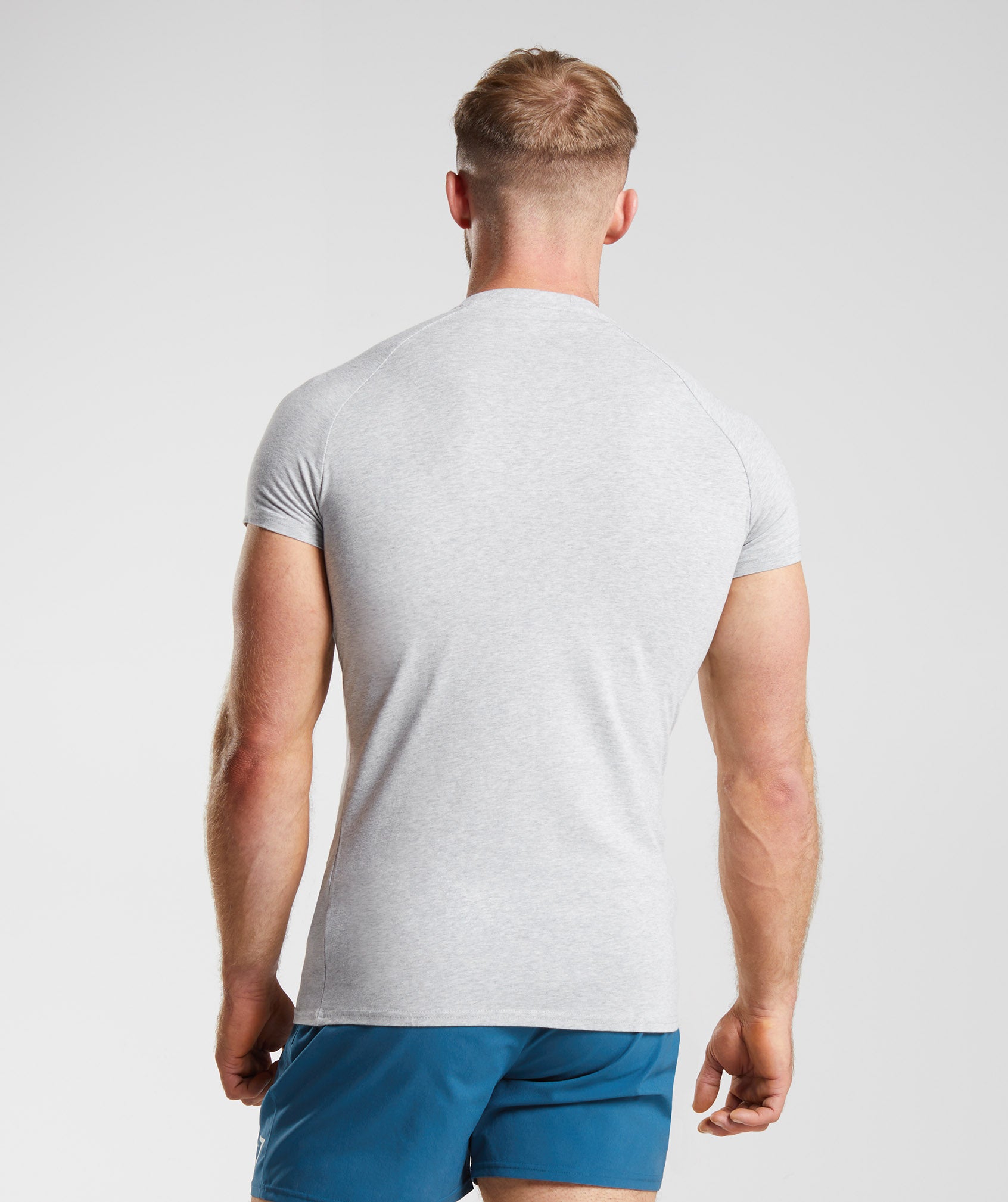 Light Grey Men's Gymshark Apollo T Shirts | PIYTQX-712