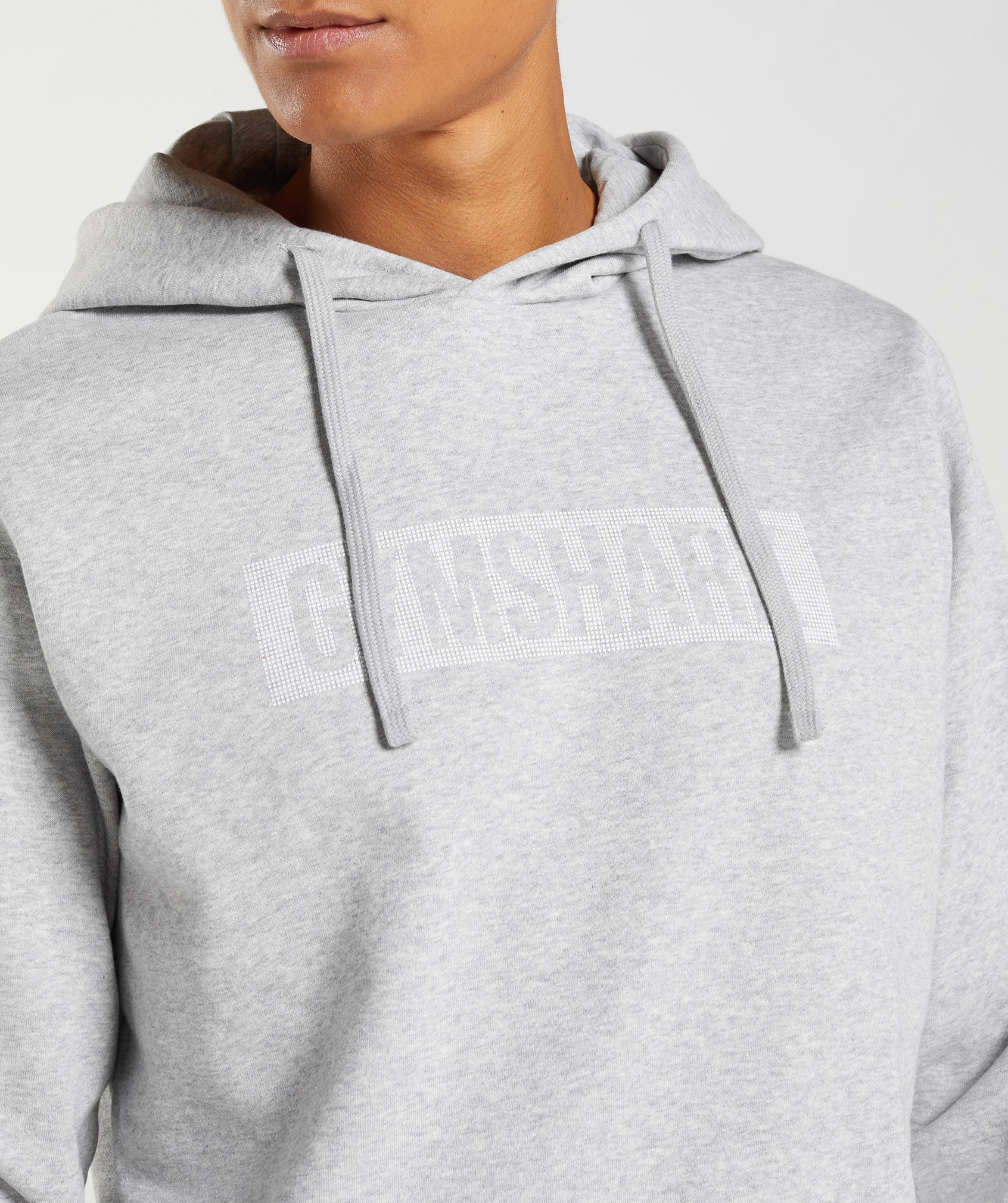 Light Grey Men's Gymshark Block Hoodie | JEXRLY-231