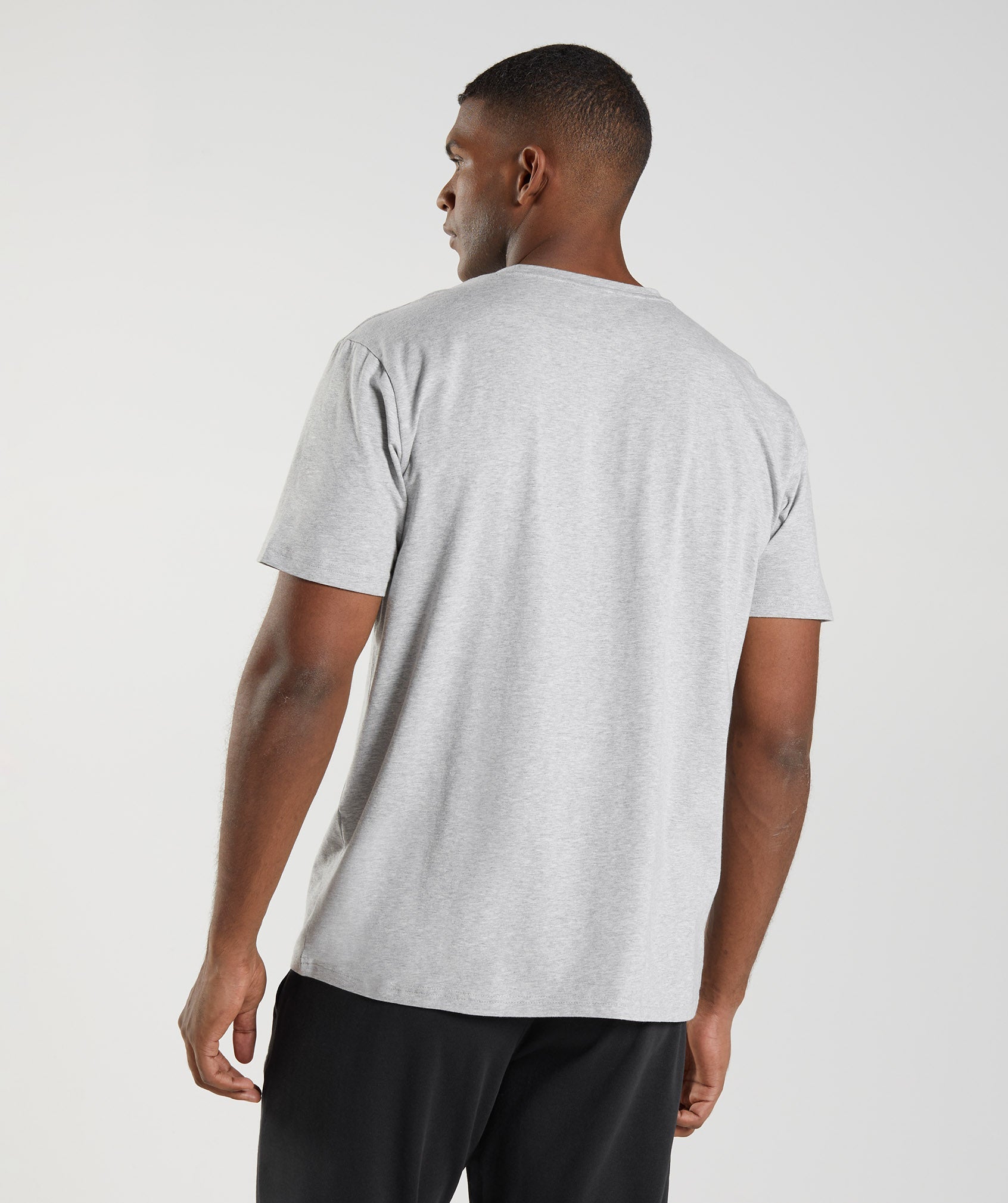 Light Grey Men's Gymshark Block T Shirts | WRBKFI-834