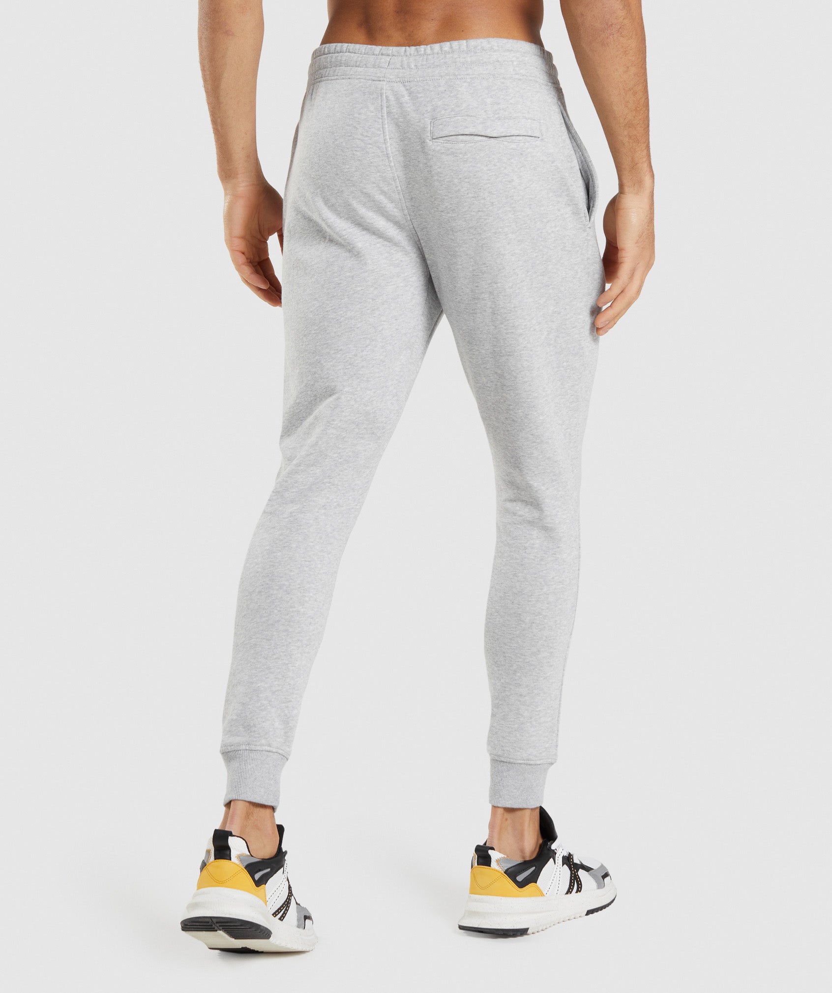 Light Grey Men's Gymshark Crest Jogger | YUWEPD-038