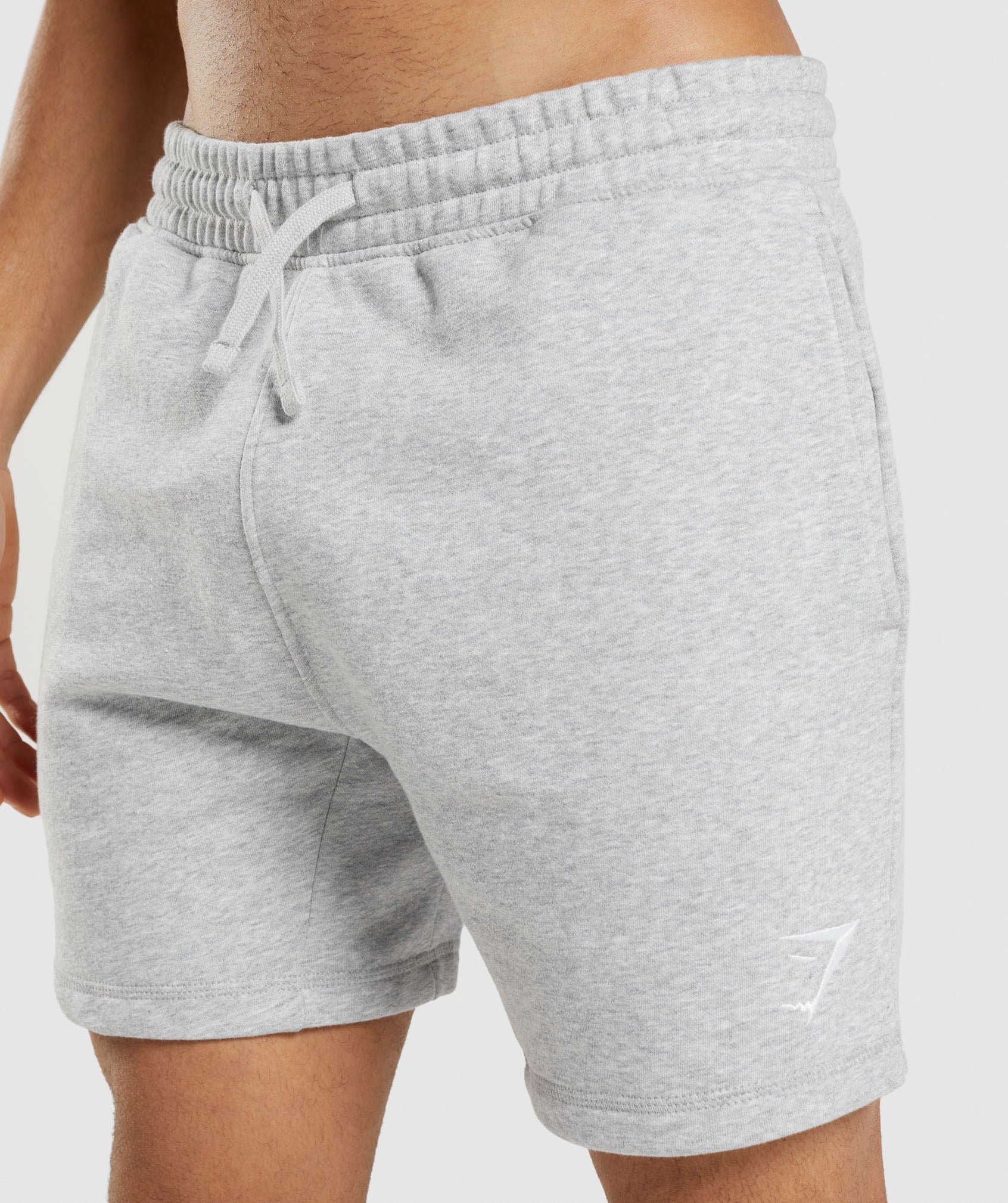 Light Grey Men's Gymshark Crest Shorts | PJGBCN-867