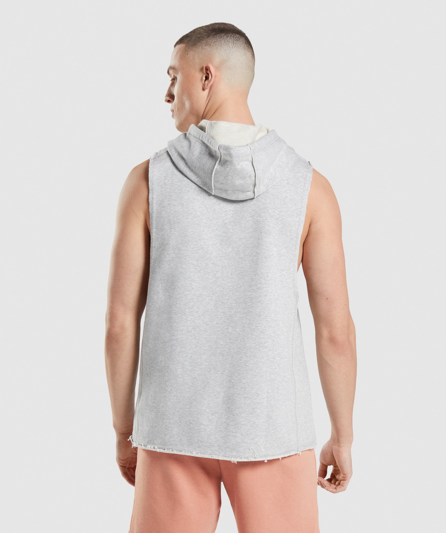 Light Grey Men's Gymshark Legacy Drop Arm Hoodie | AITCPX-514