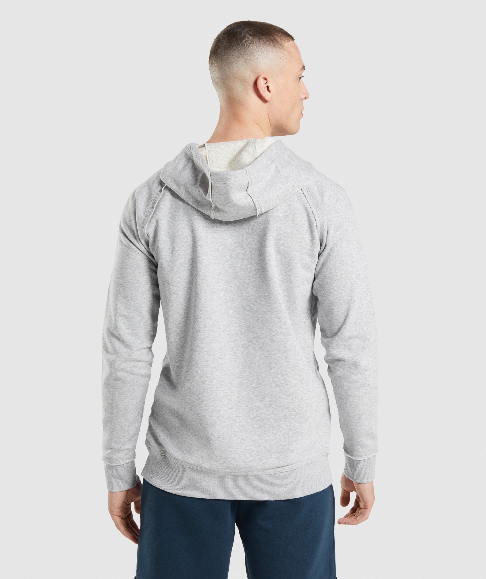 Light Grey Men's Gymshark Legacy Hoodie | VMQPAW-985