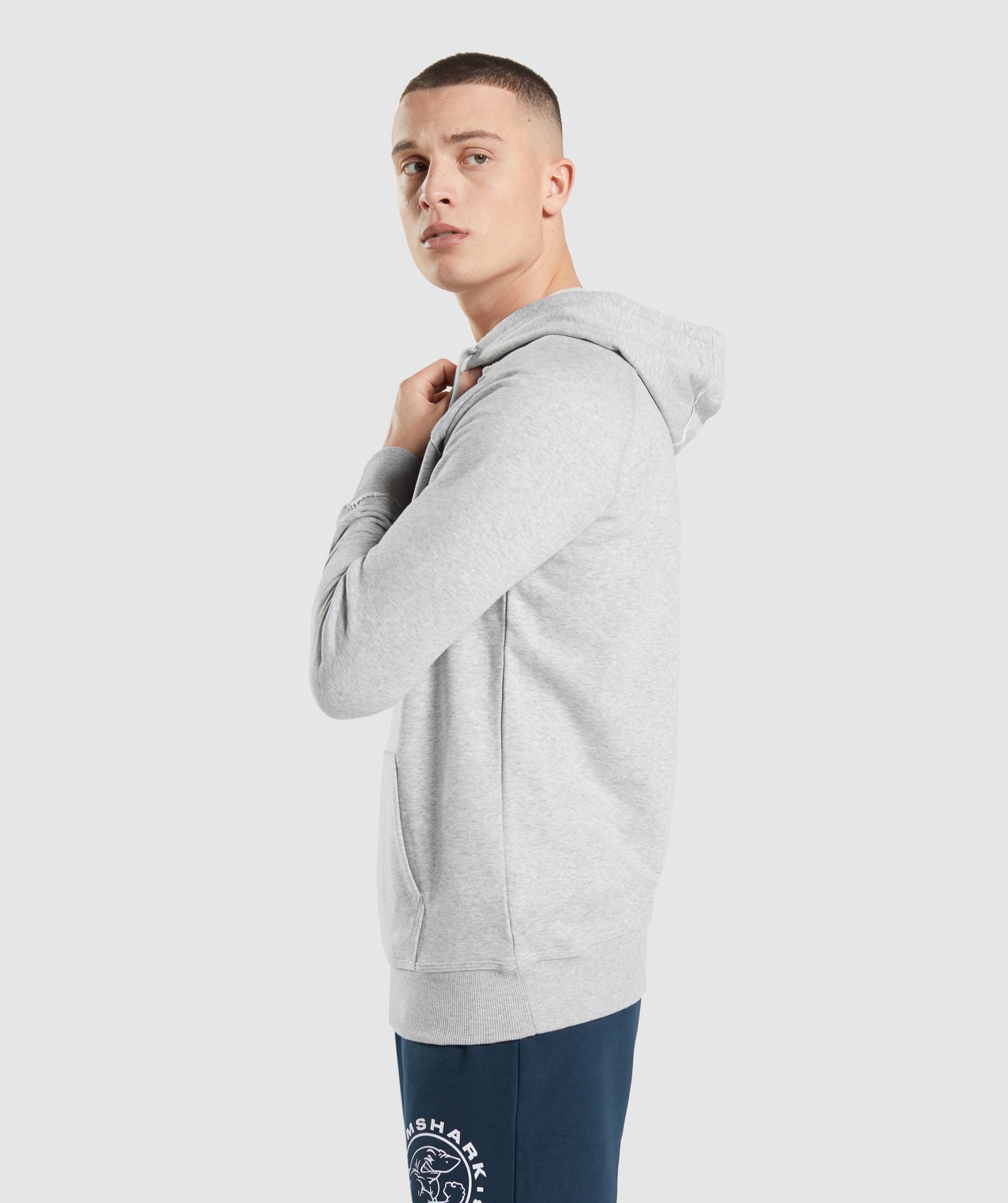 Light Grey Men's Gymshark Legacy Hoodie | VMQPAW-985