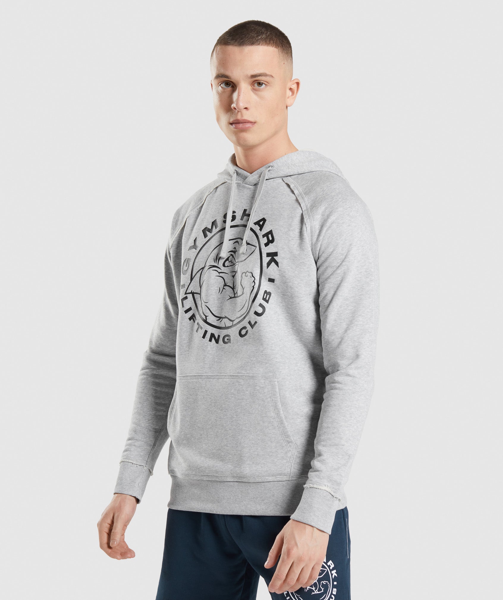 Light Grey Men\'s Gymshark Legacy Hoodie | VMQPAW-985