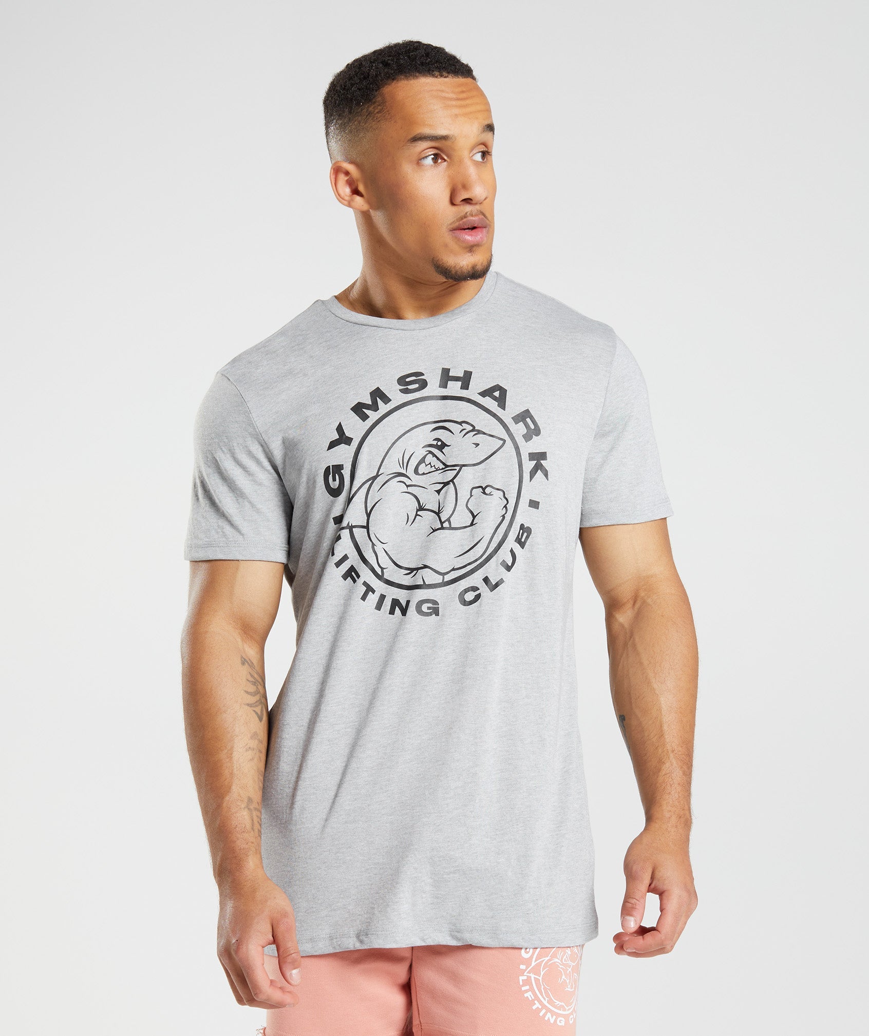 Light Grey Men\'s Gymshark Legacy T Shirts | CKRLJX-568