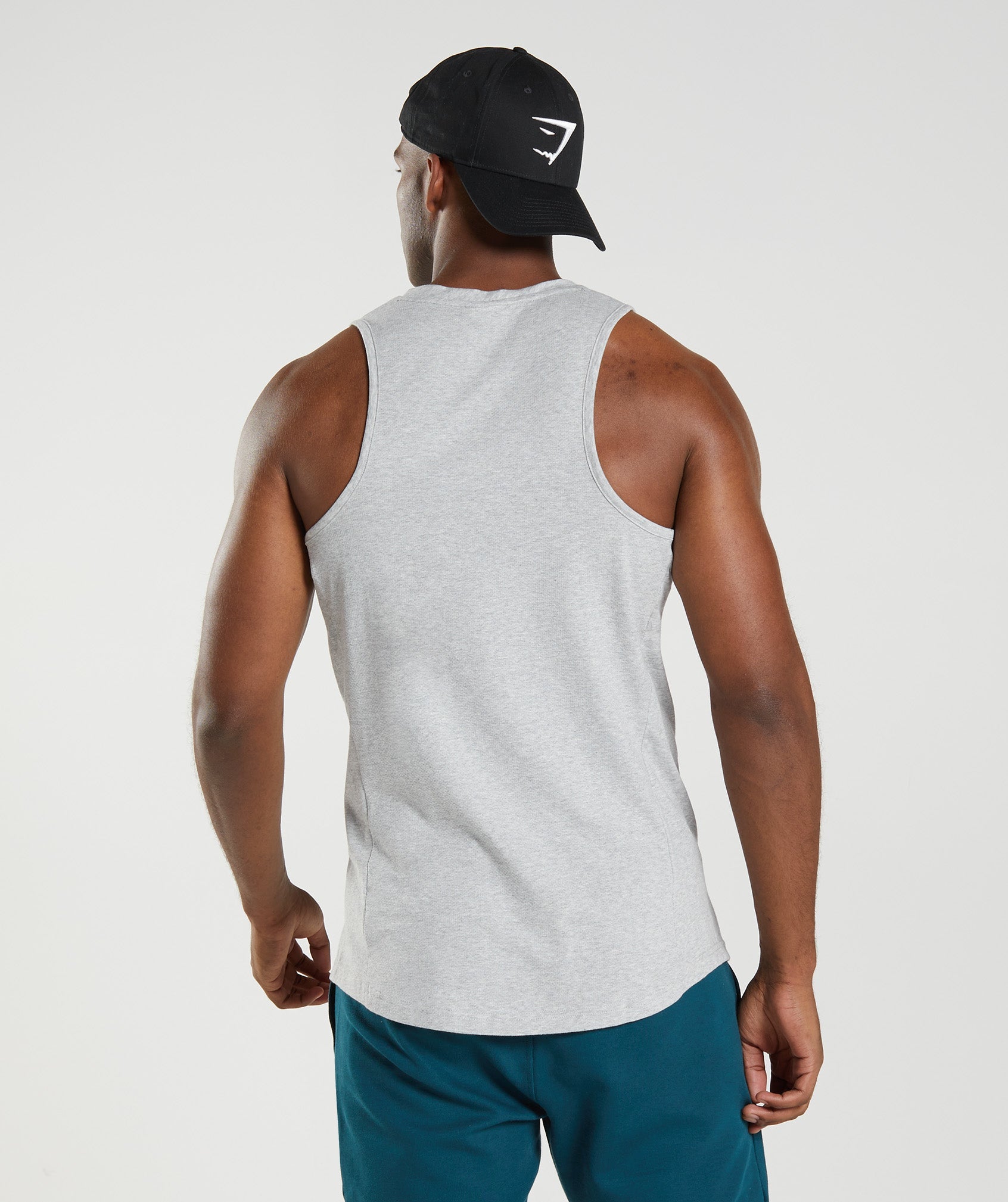 Light Grey Men's Gymshark React Tanks | TAWSHK-523