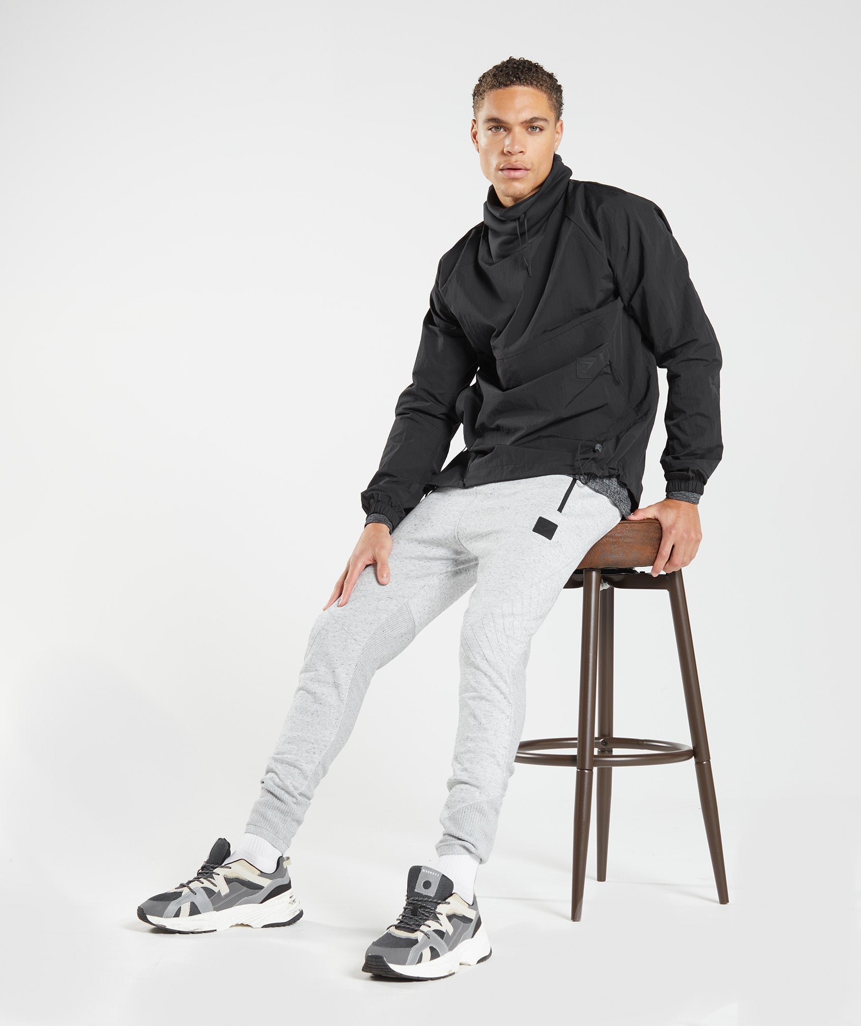 Light Grey Men's Gymshark Retake Knit Jogger | RFTHIM-138